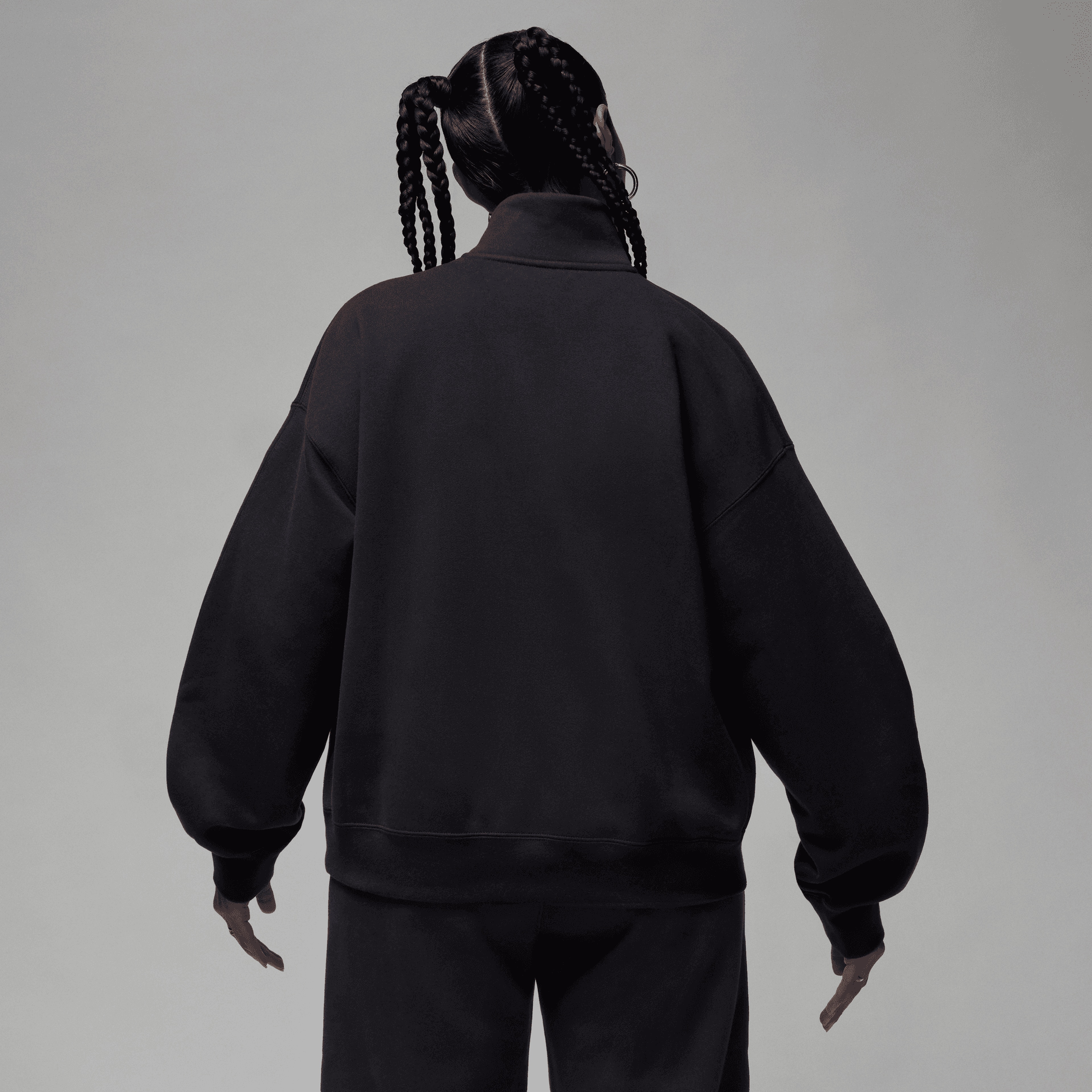 Jordan Flight Fleece Kadın Siyah Sweatshirt
