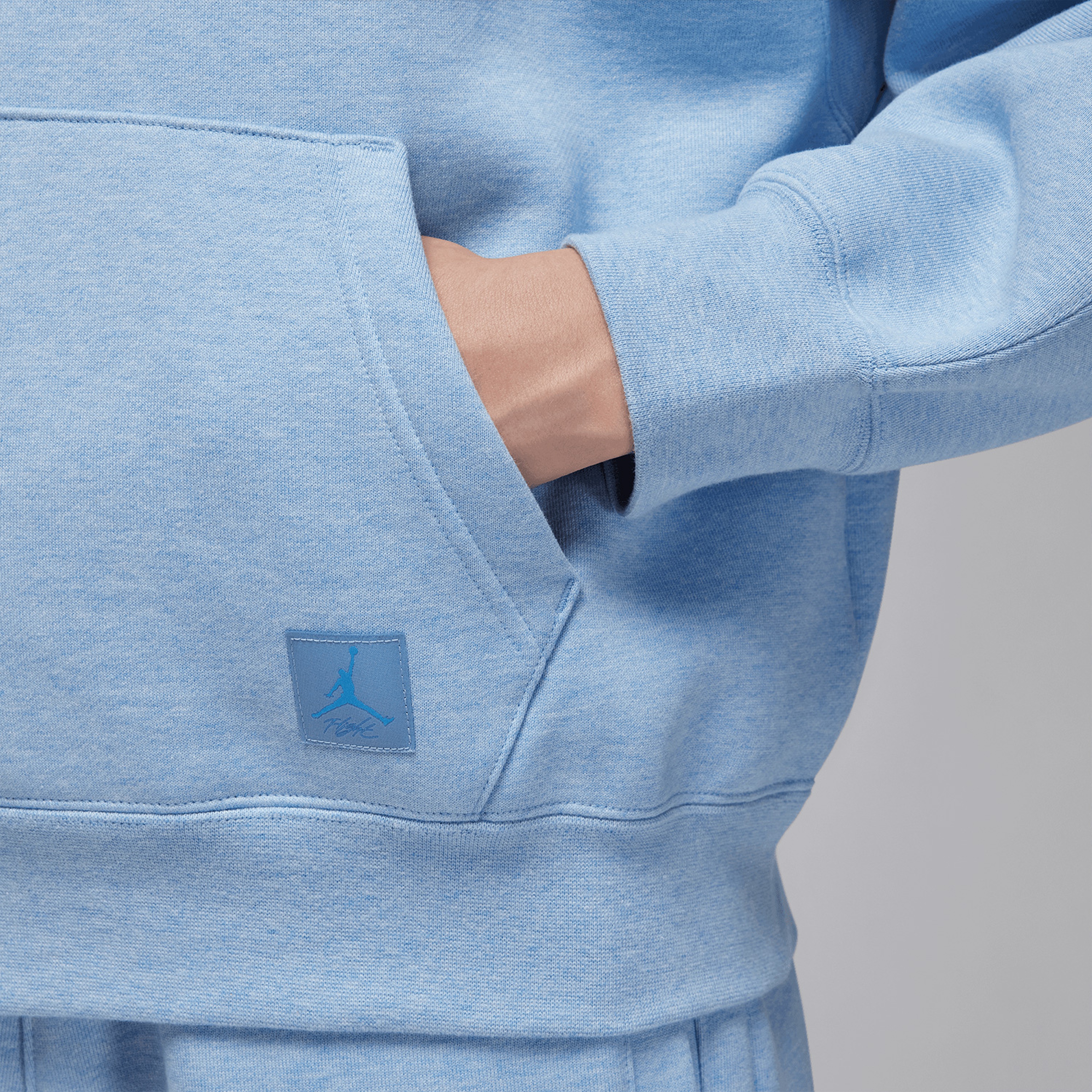 Jordan Flight Fleece Kadın Mavi Sweatshirt