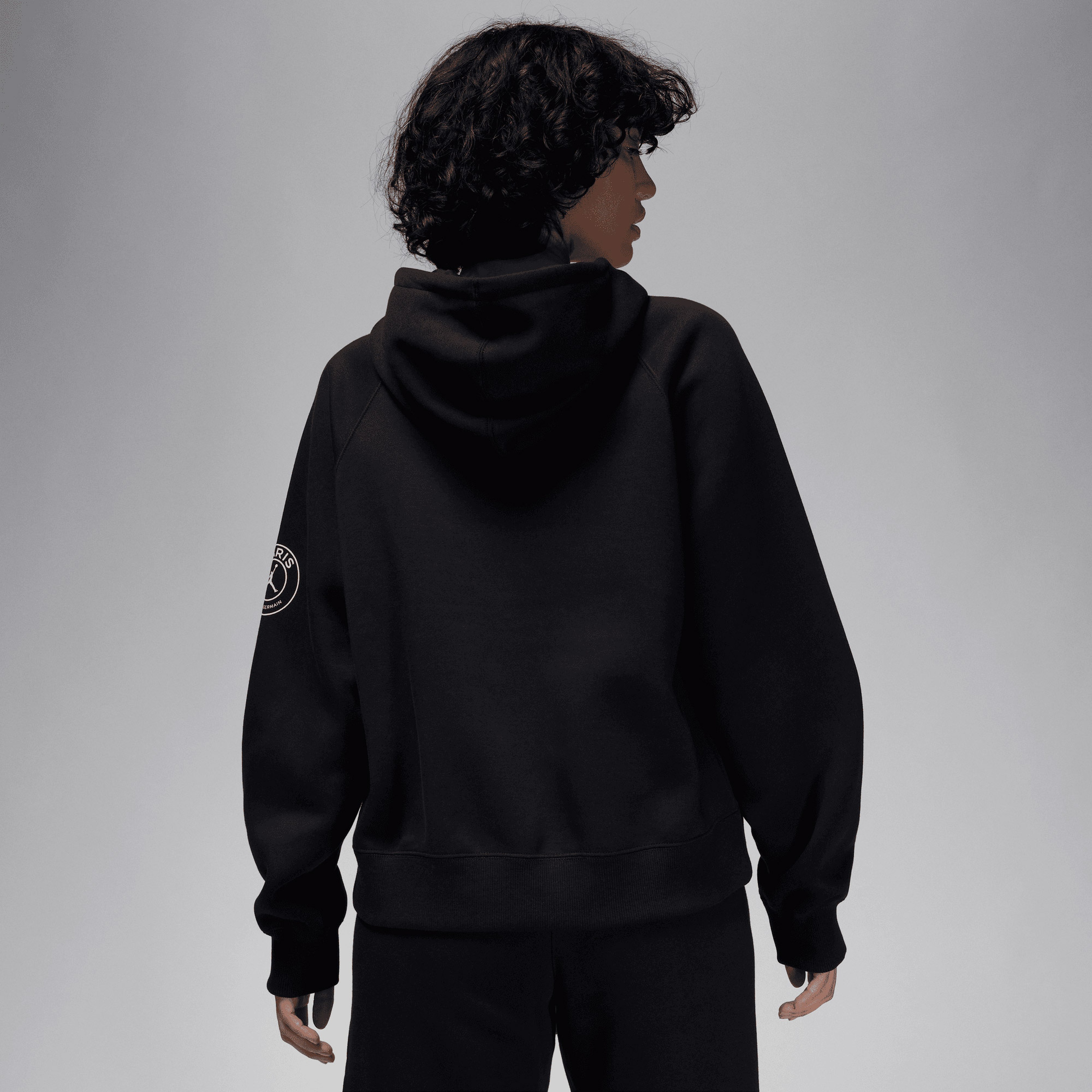 Nike Paris Saint-Germain Brooklyn Fleece Kadın Siyah/Gri Hoodie