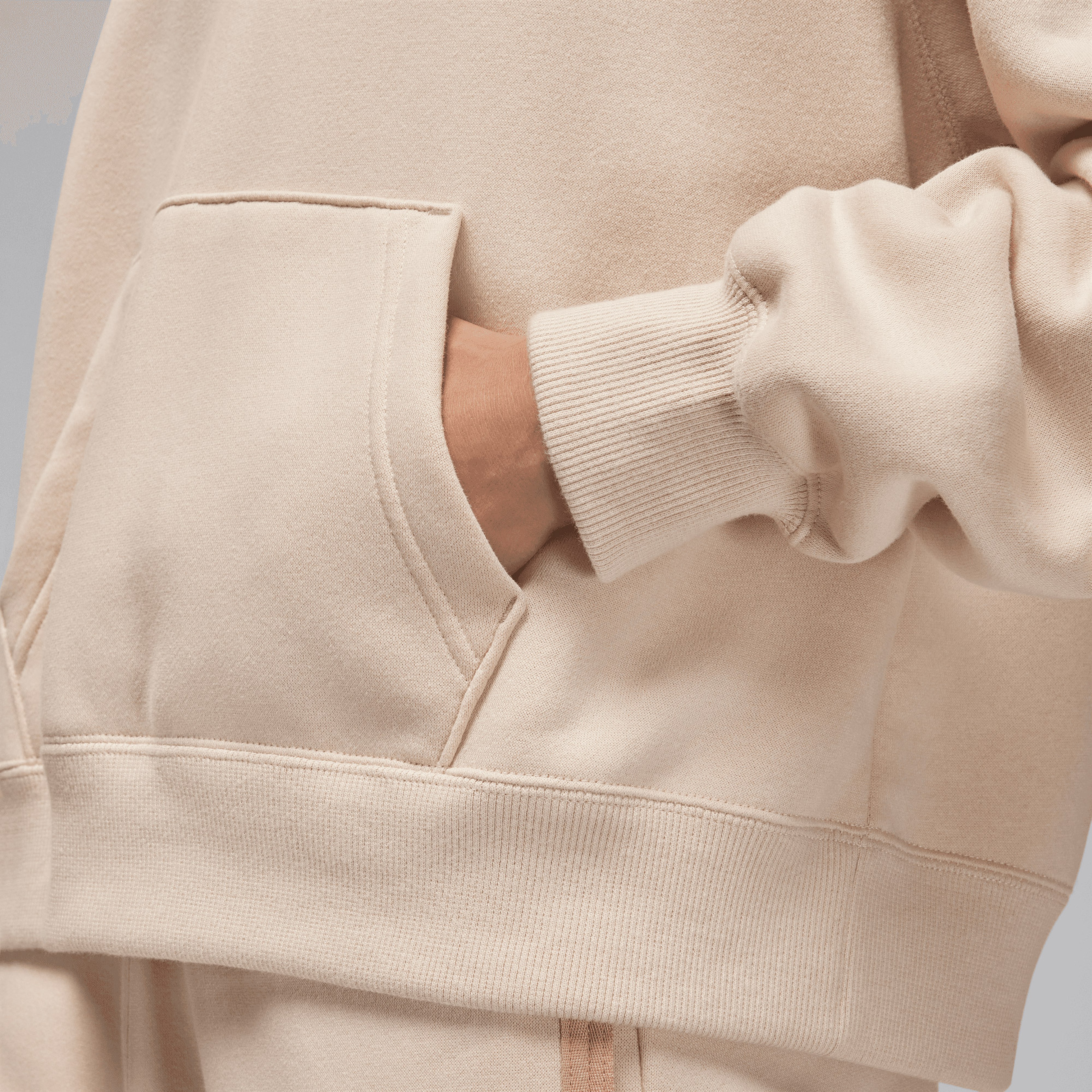 Nike Paris Saint-Germain Brooklyn Fleece Kadın Krem Hoodie