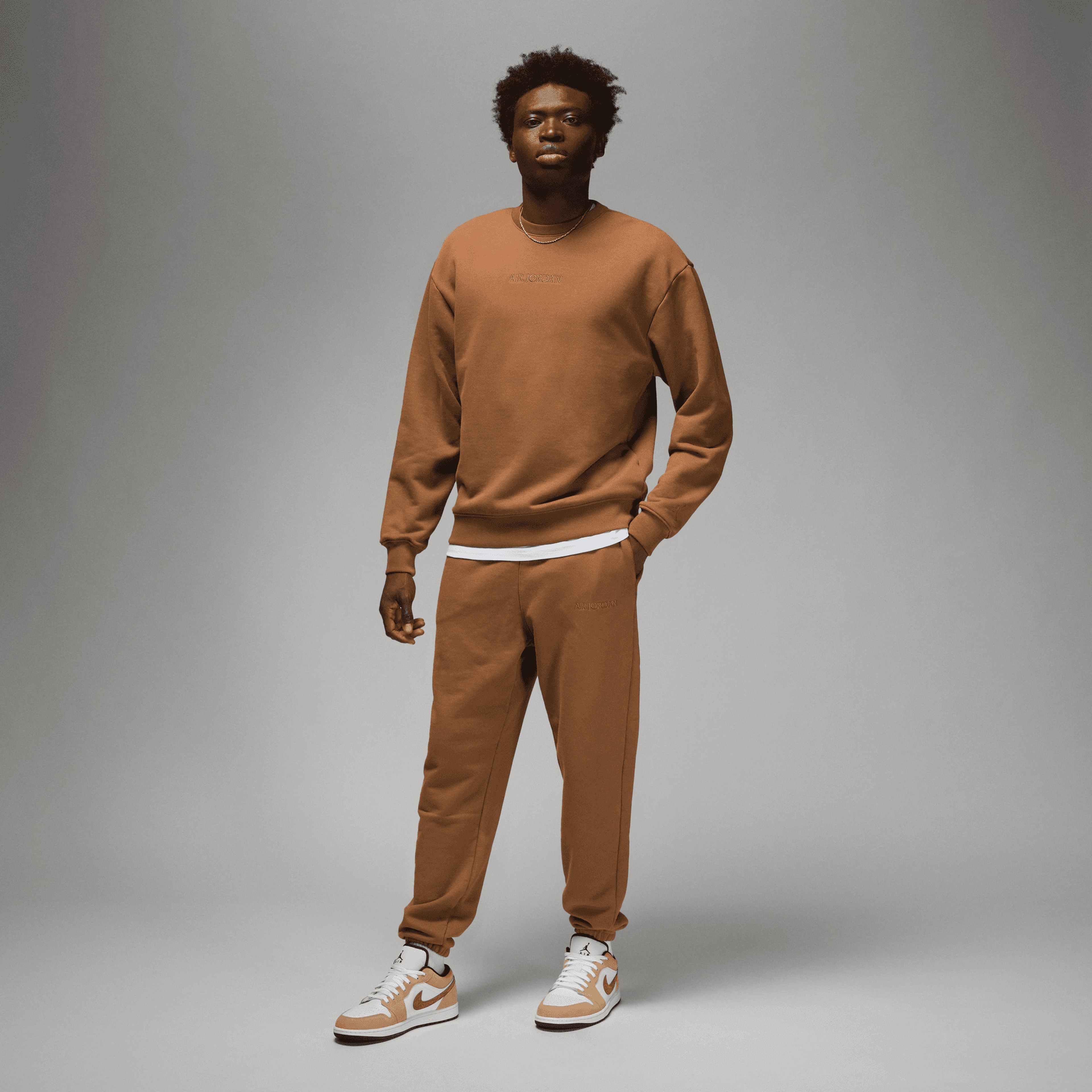 Jordan Wordmark Erkek Kahverengi Eşofman Altı