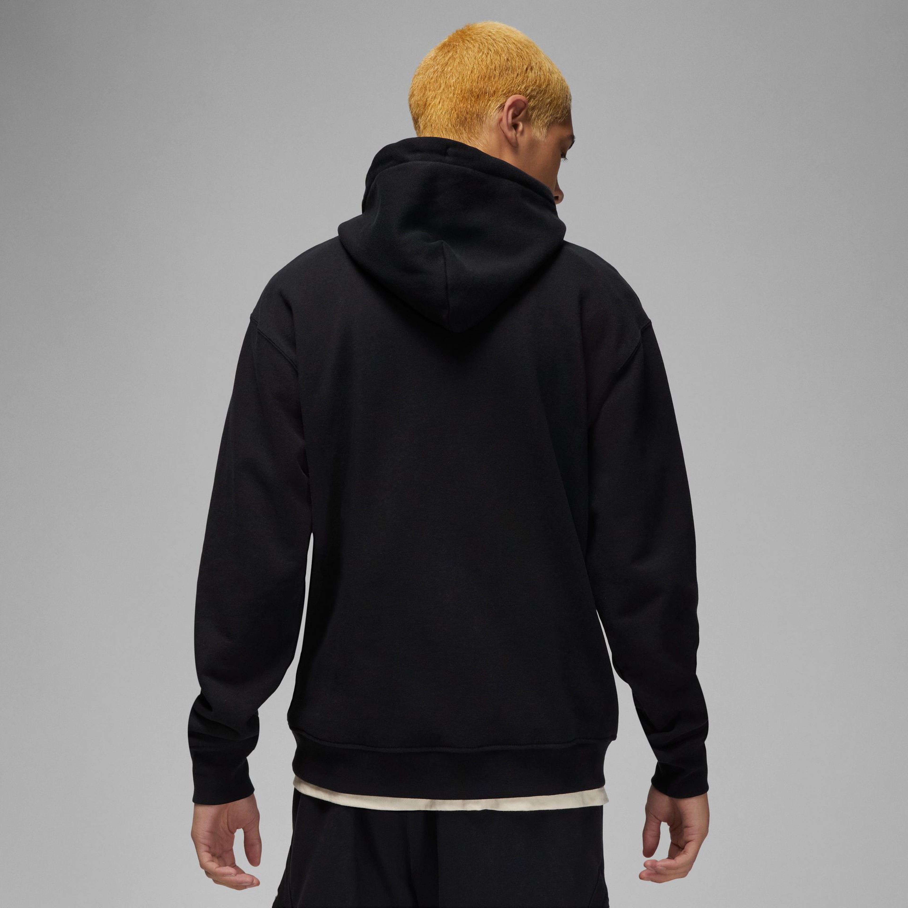 Jordan Flight Fleece Pullover Erkek Siyah Hoodie