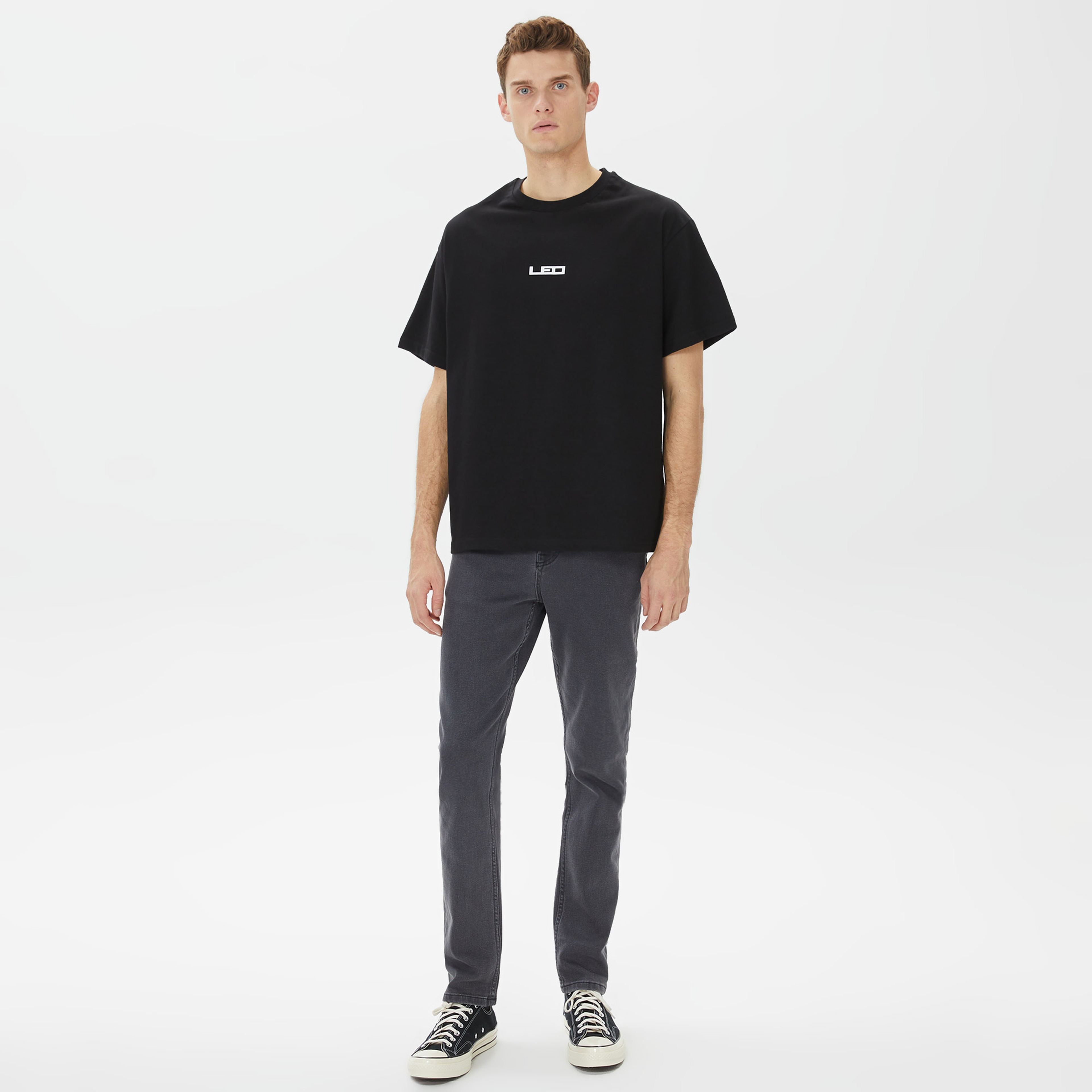 Leo Service Erkek Siyah T-Shirt