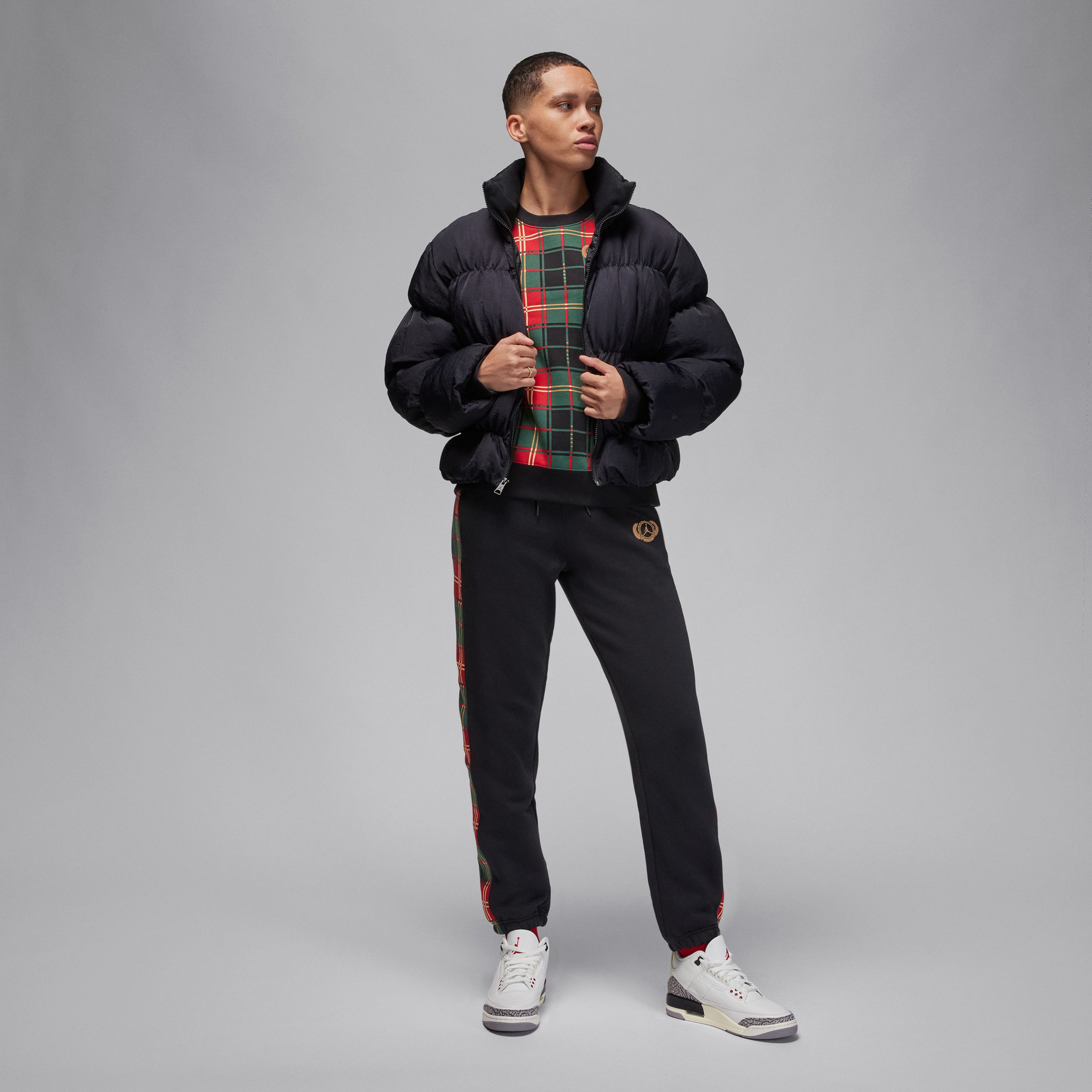 Jordan Puffer Kadın Siyah Mont