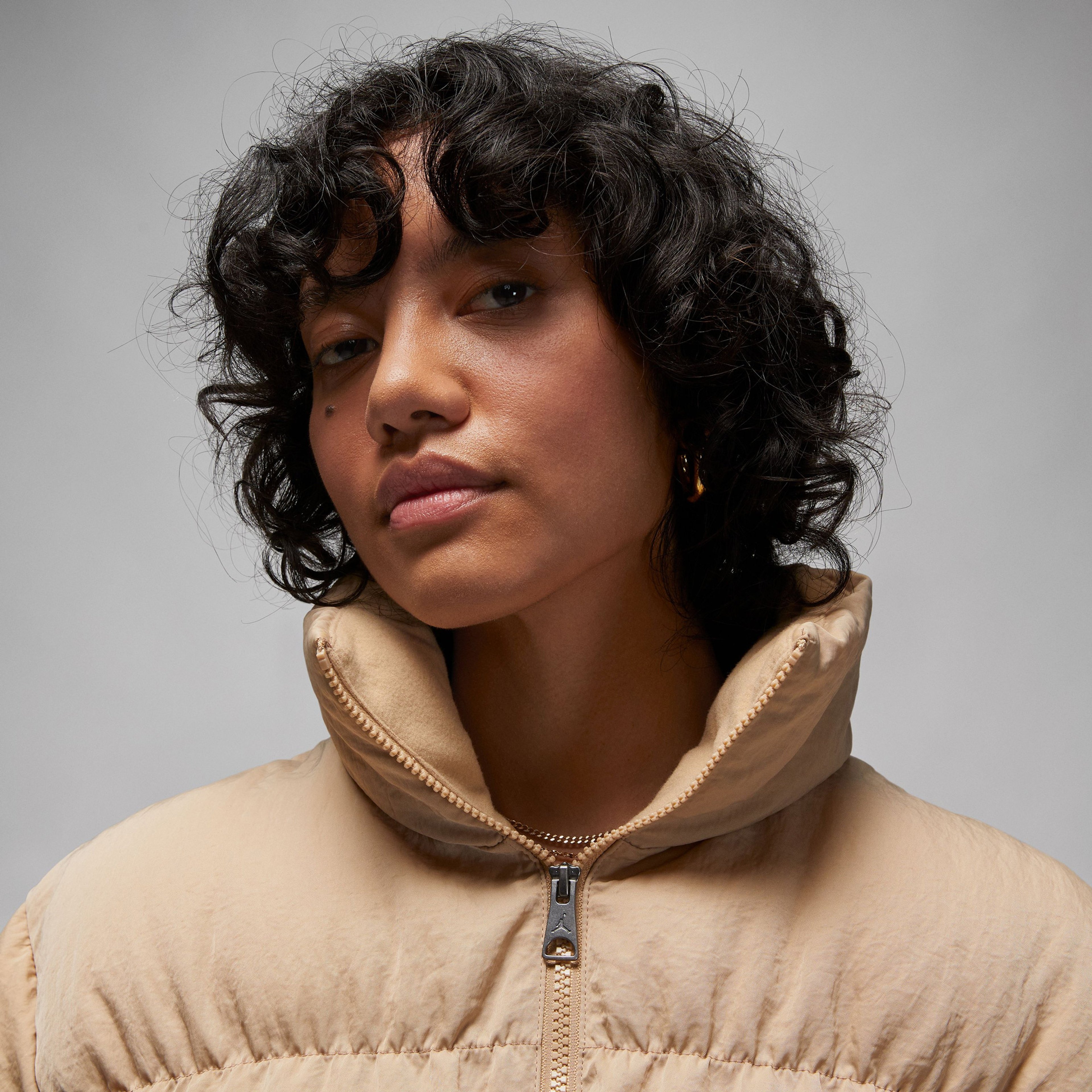 Jordan Puffer Kadın Krem Mont