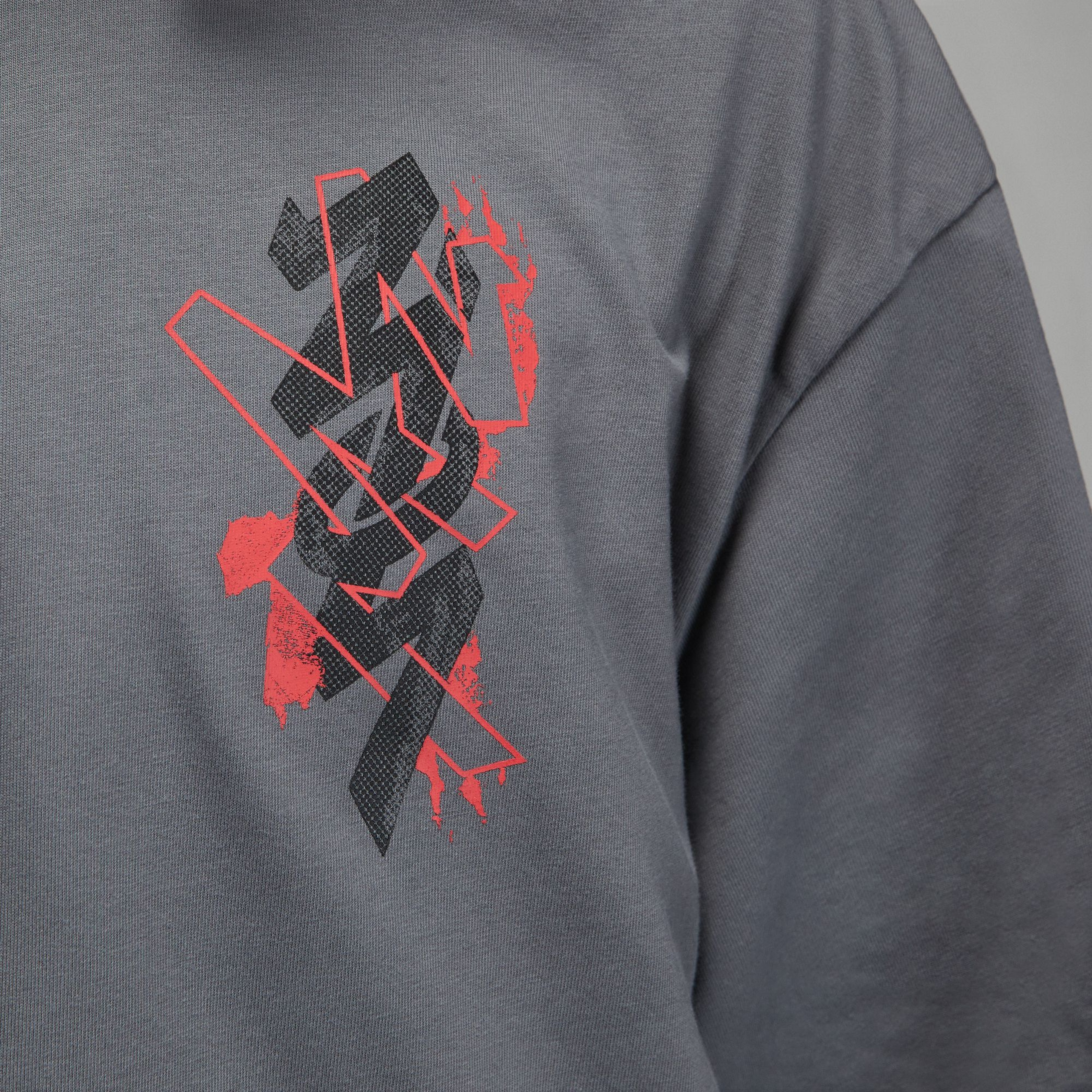 Jordan Zion Erkek Gri T-Shirt