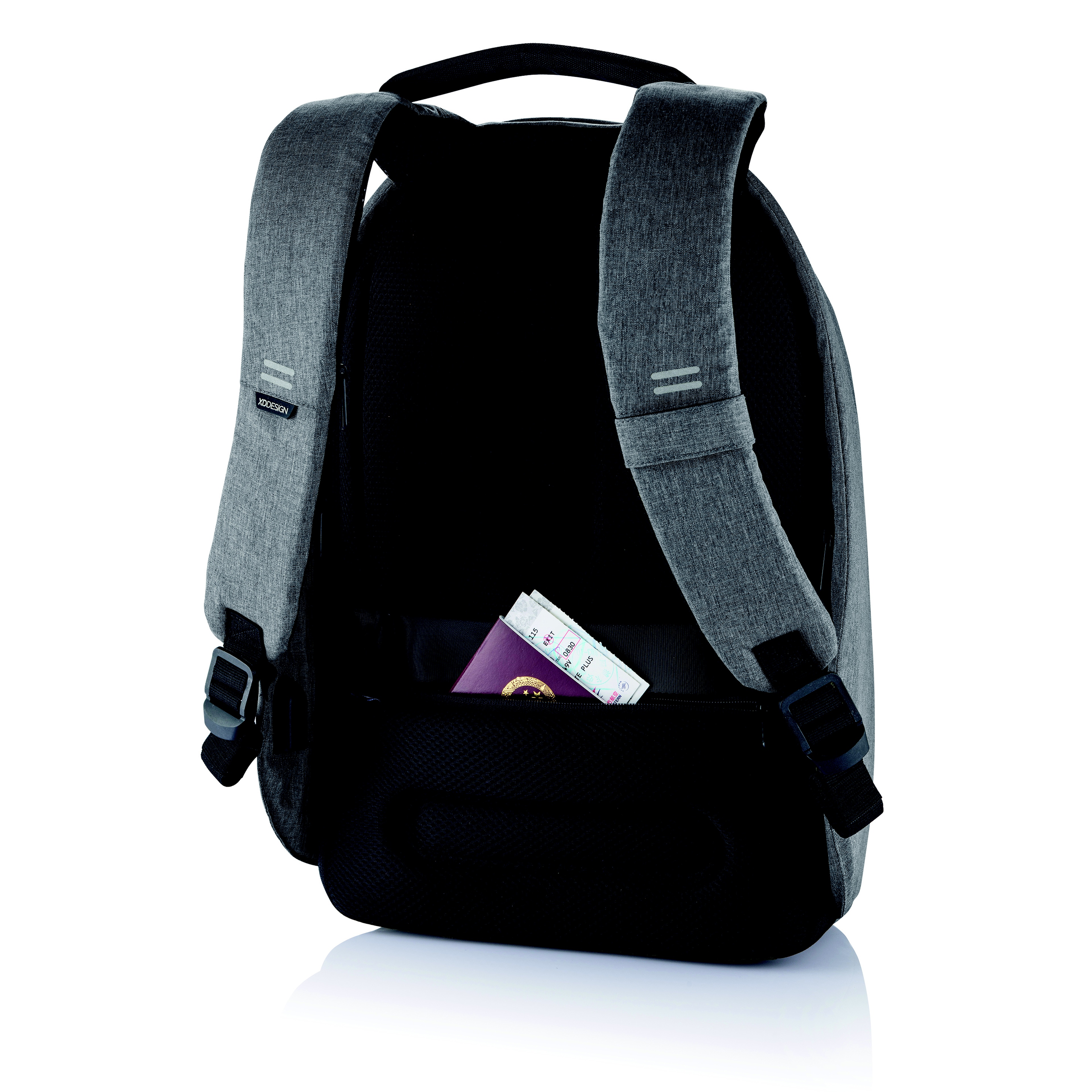 XD Design Bobby Hero Regular Unisex Gri Sırt Çantası