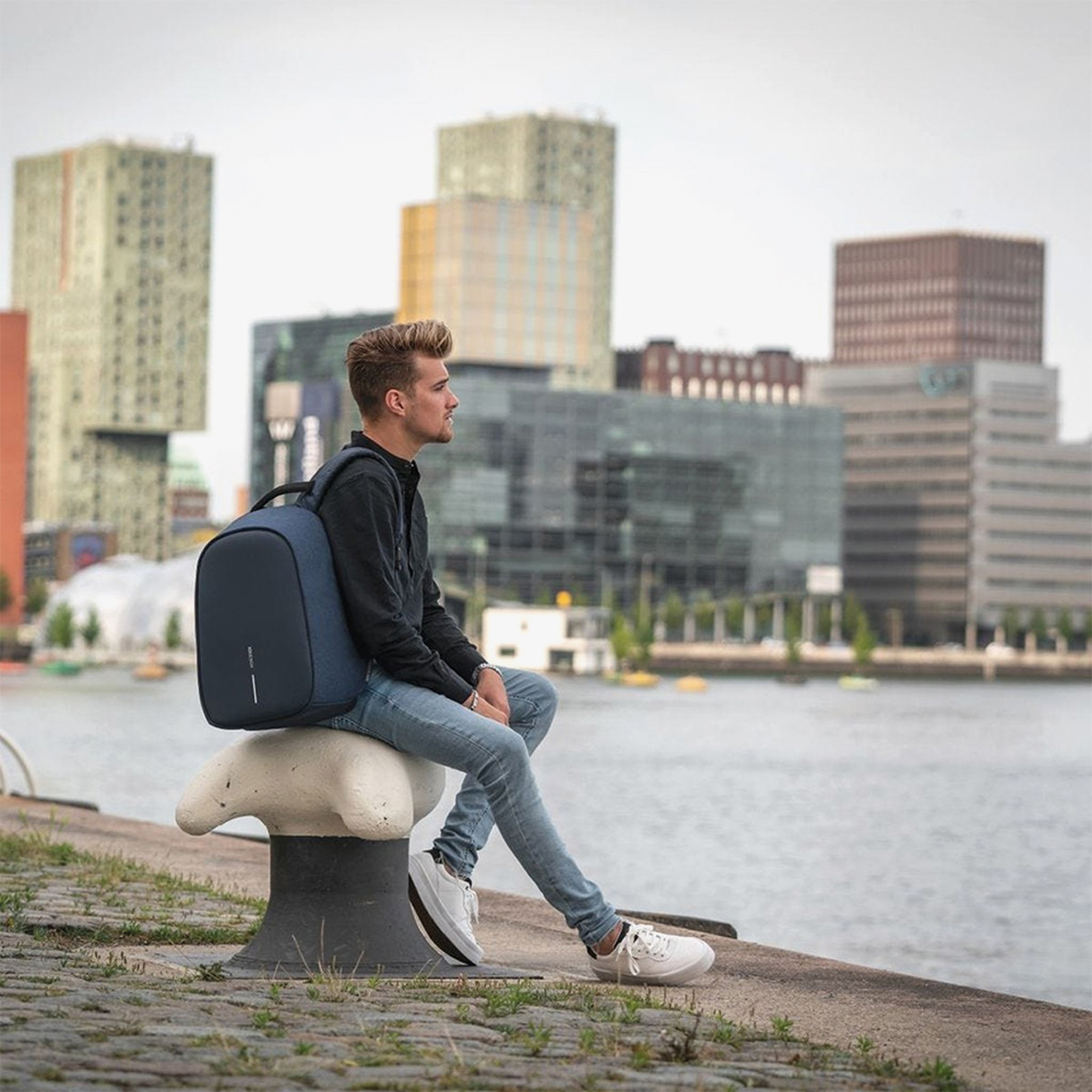 XD Design Bobby Hero Regular Unisex Mavi Sırt Çantası