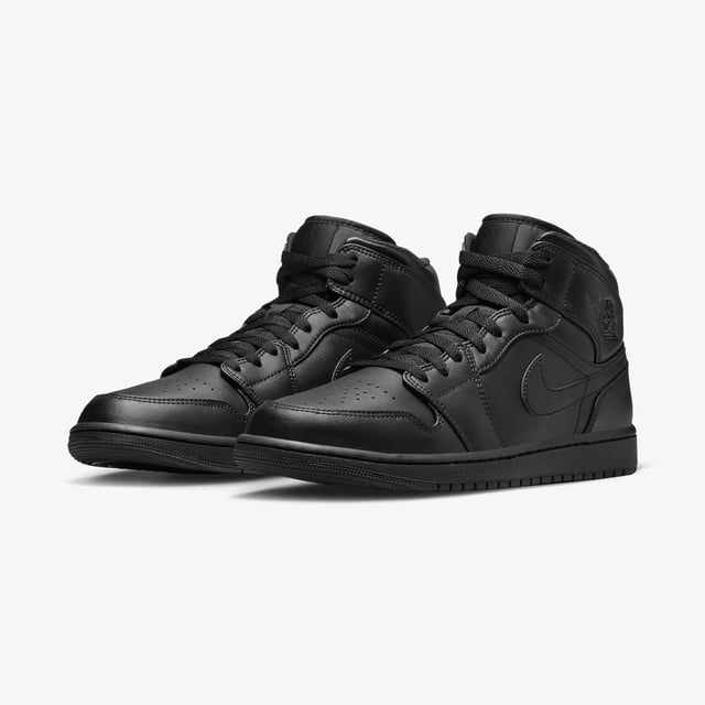Jordan Air 1 Mid Erkek Siyah Spor Ayakkabı - Görsel 3