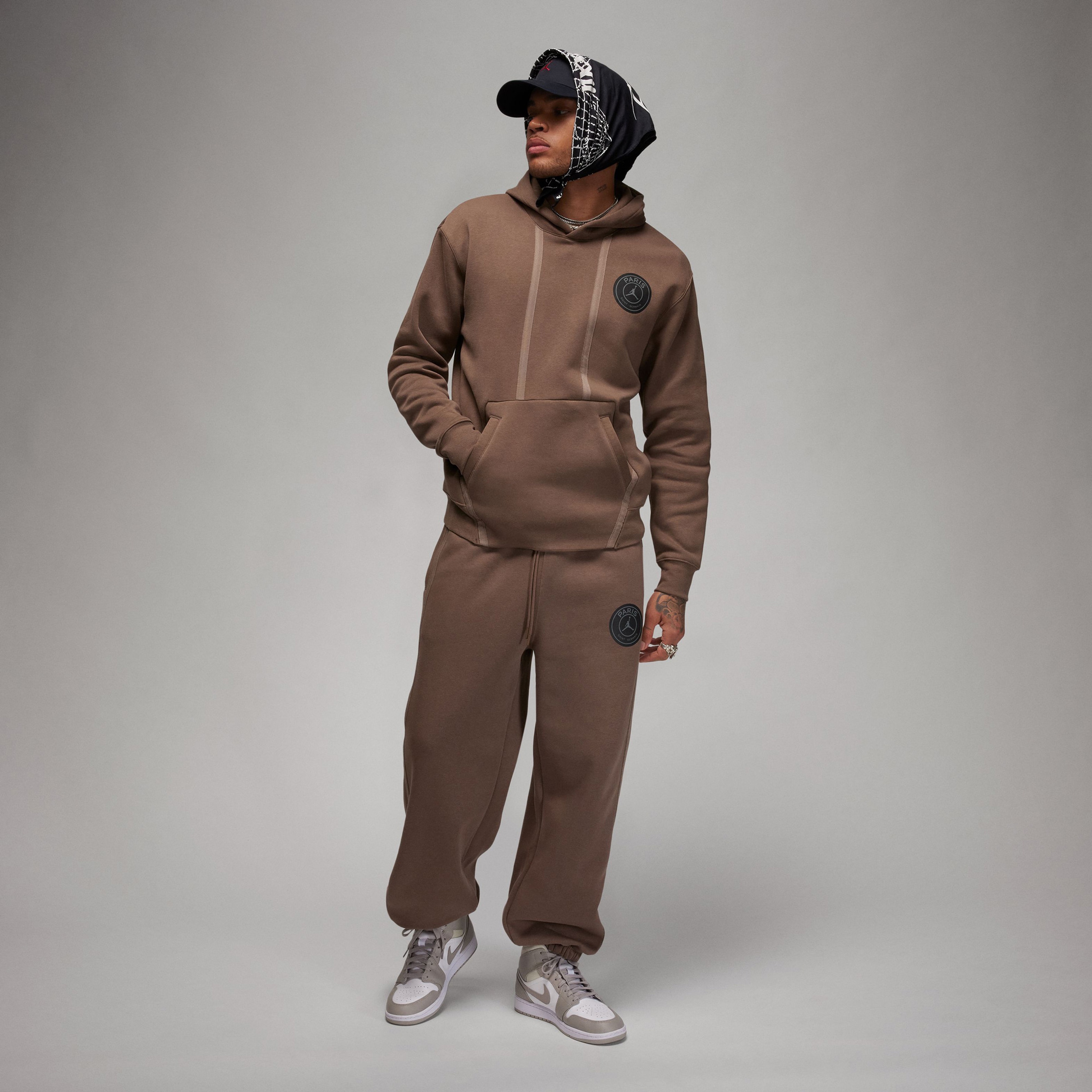 Jordan Paris Saint-Germain Erkek Kahverengi Hoodie
