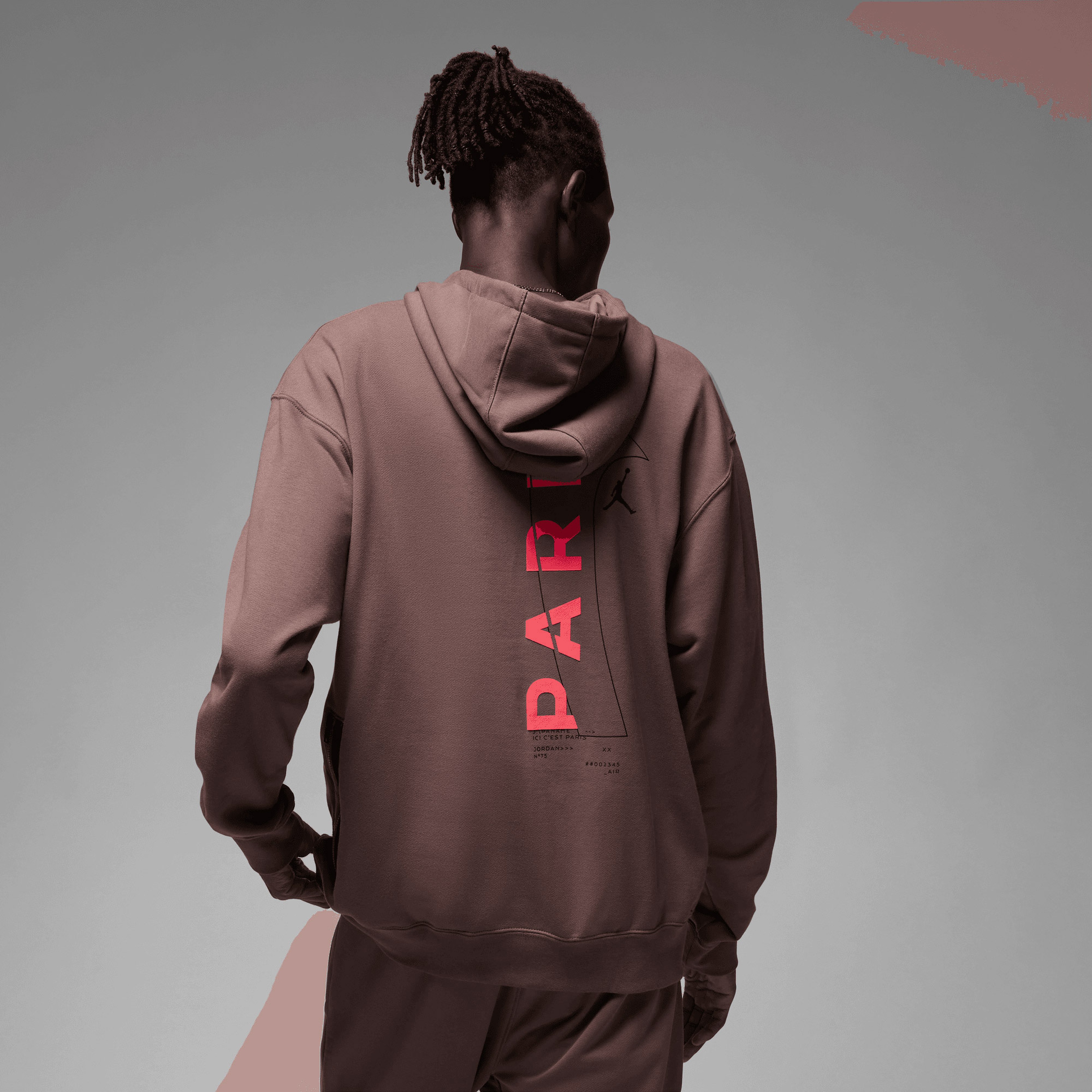 Jordan Paris Saint Germain Erkek Kahverengi Hoodie