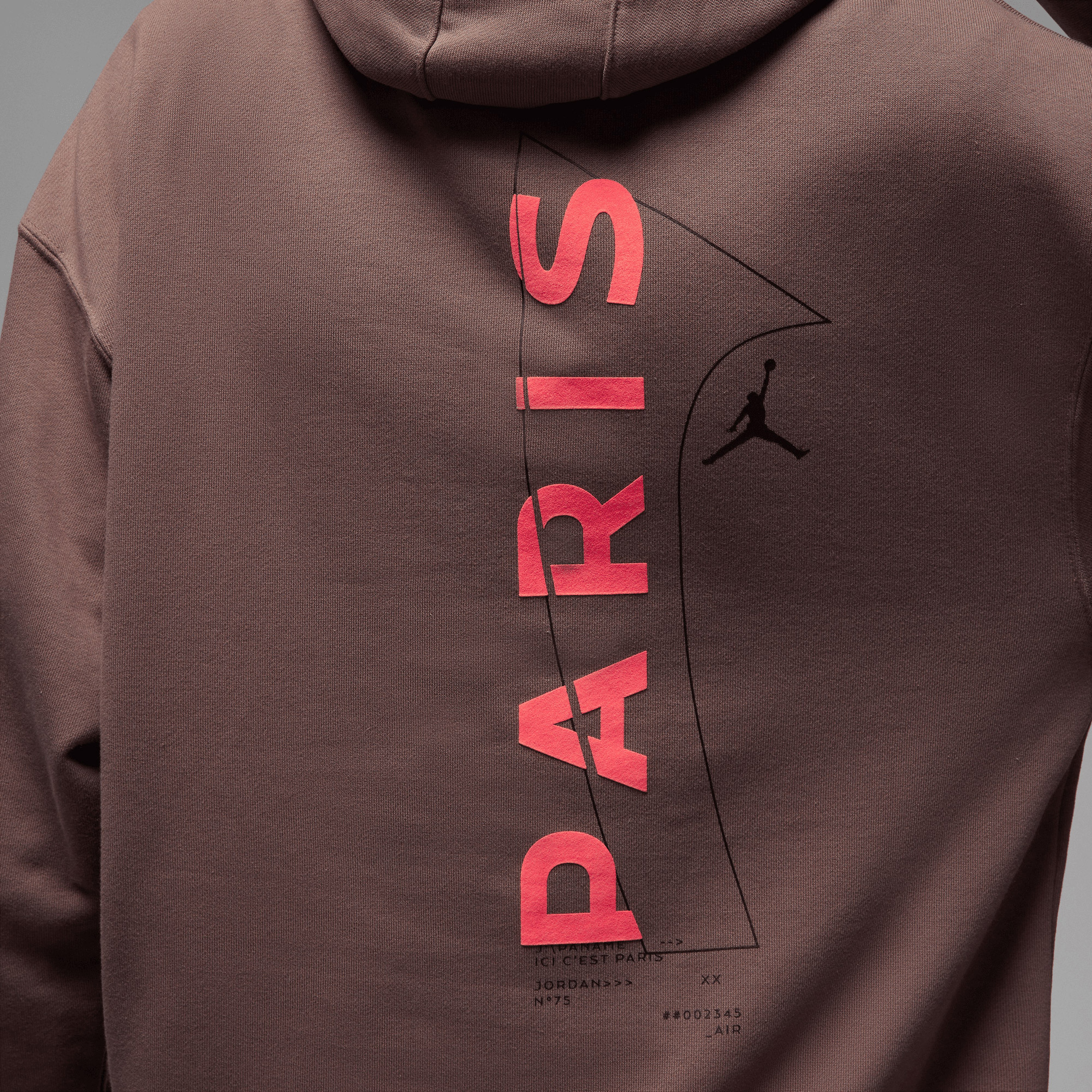 Jordan Paris Saint Germain Erkek Kahverengi Hoodie