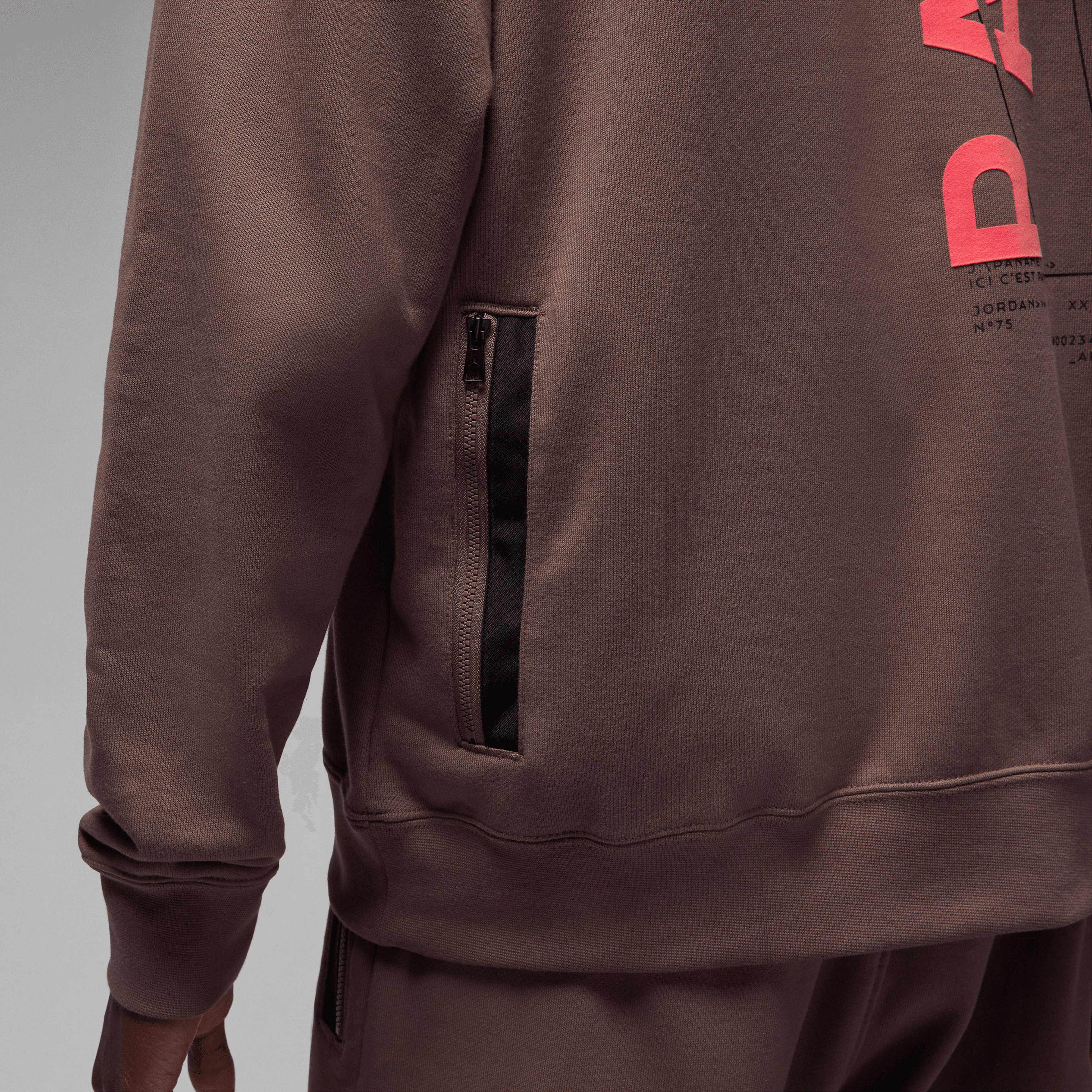 Jordan Paris Saint Germain Erkek Kahverengi Hoodie
