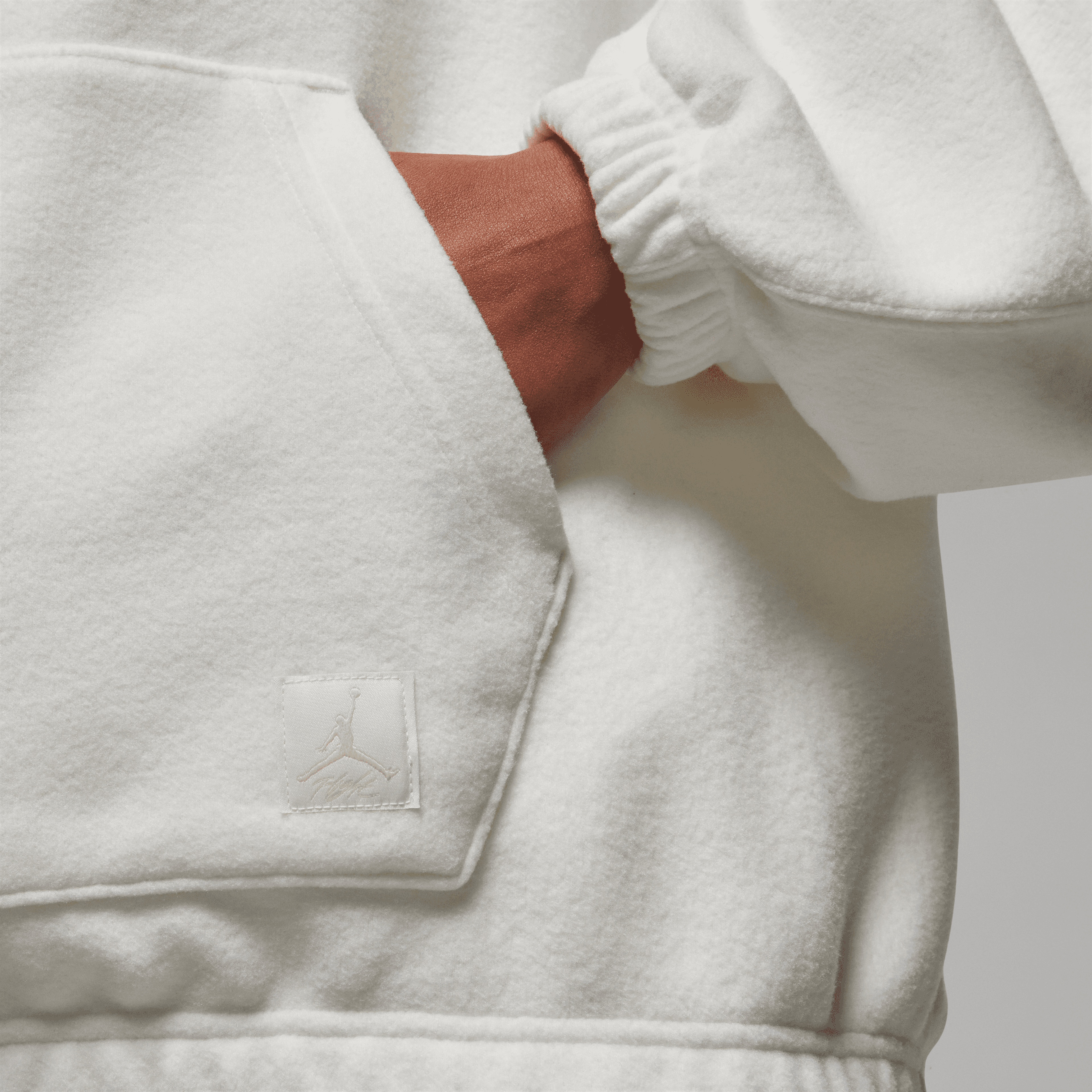 Jordan Flt Po Wntrzd Kadın Beyaz Hoodie