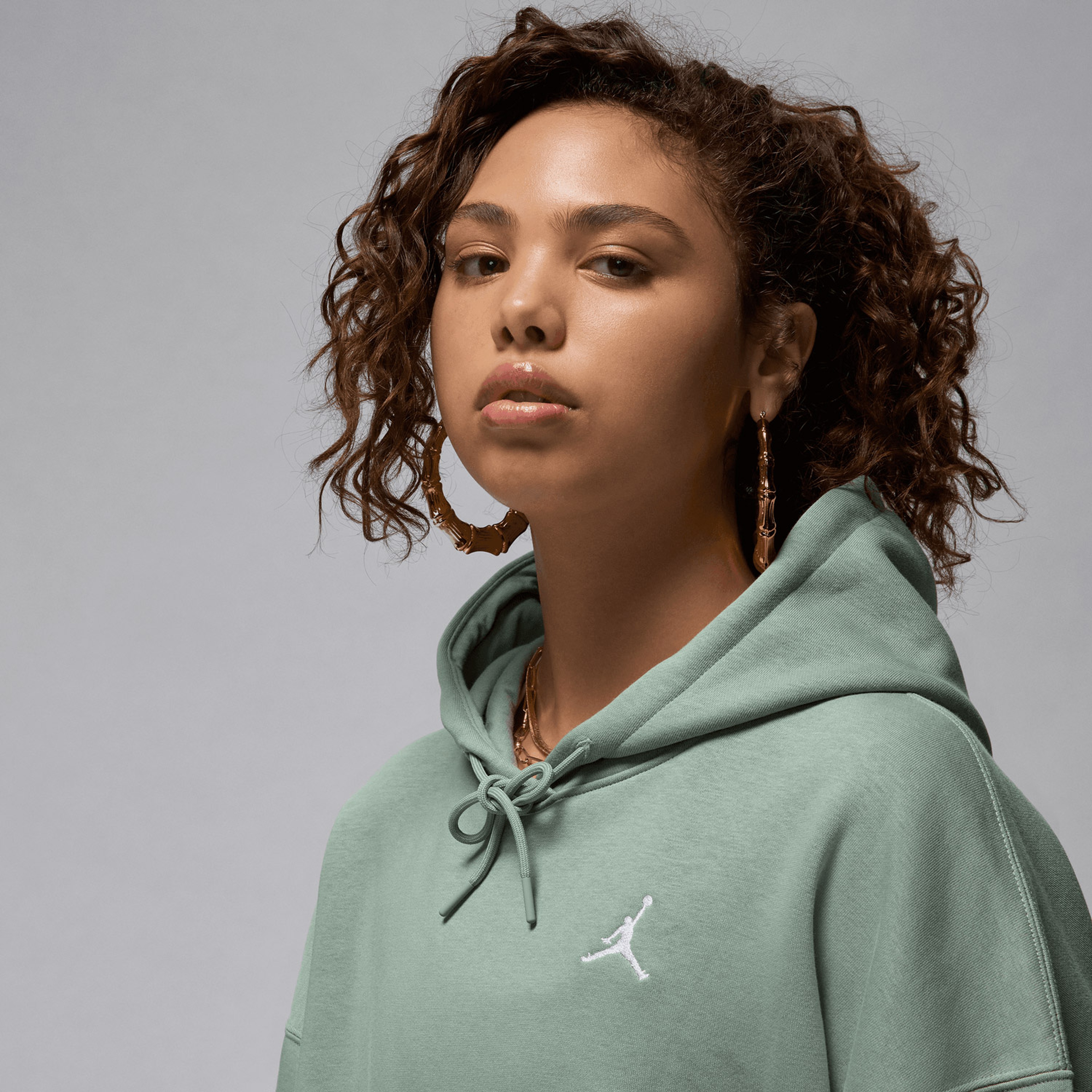 Jordan Brooklyn Fleece Kadın Yeşi Hoodie