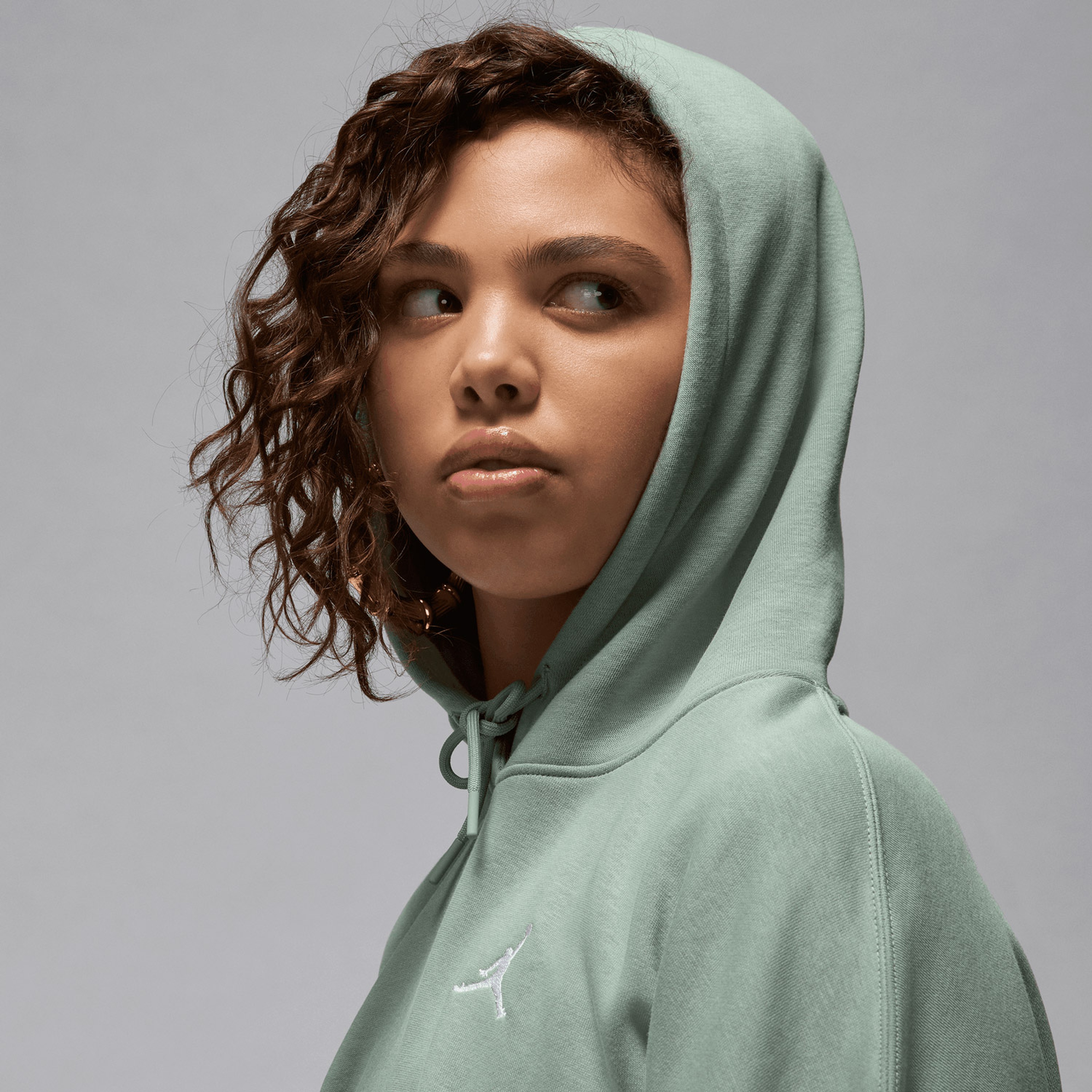 Jordan Brooklyn Fleece Kadın Yeşi Hoodie