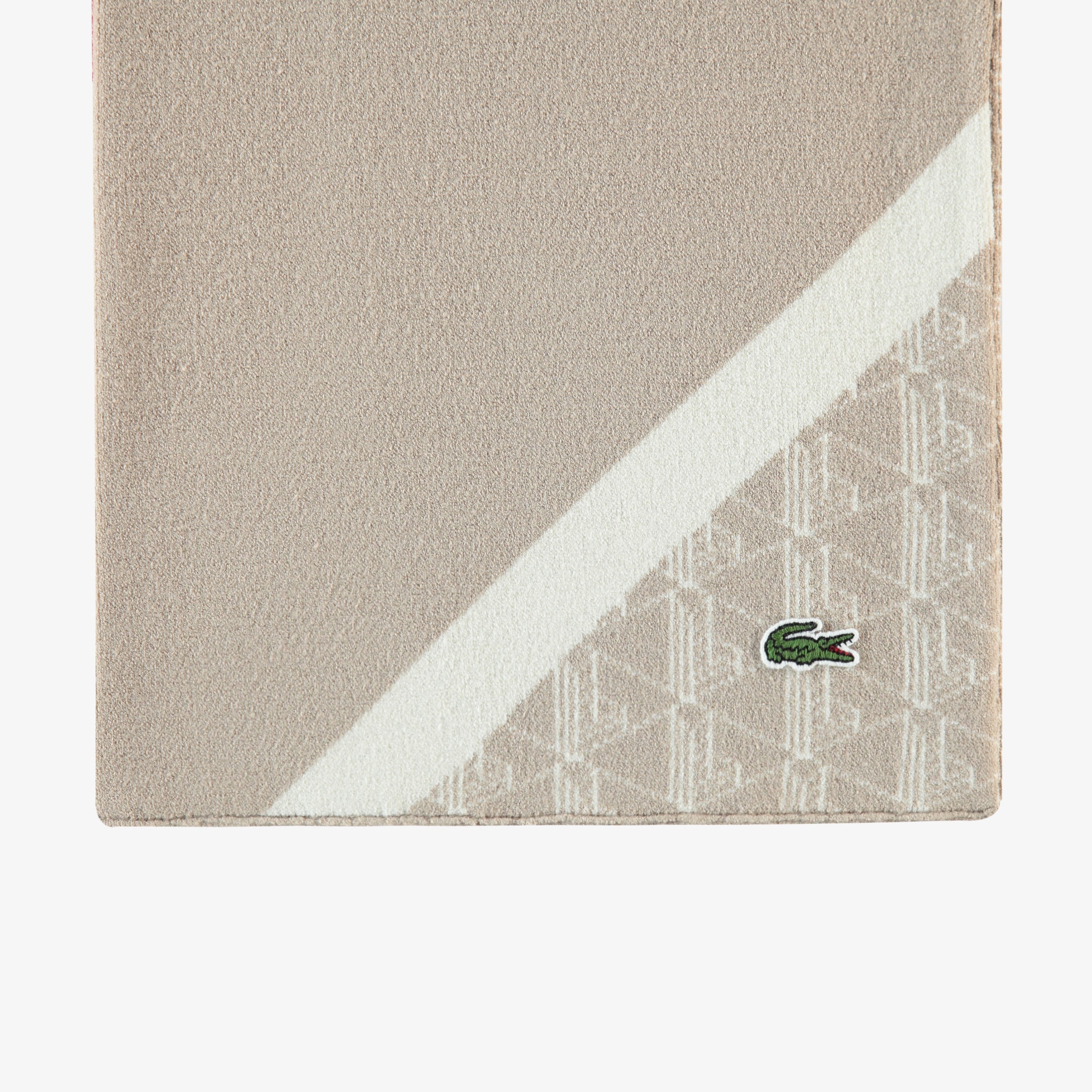 Erkek Monogram Kahverengi Atkı