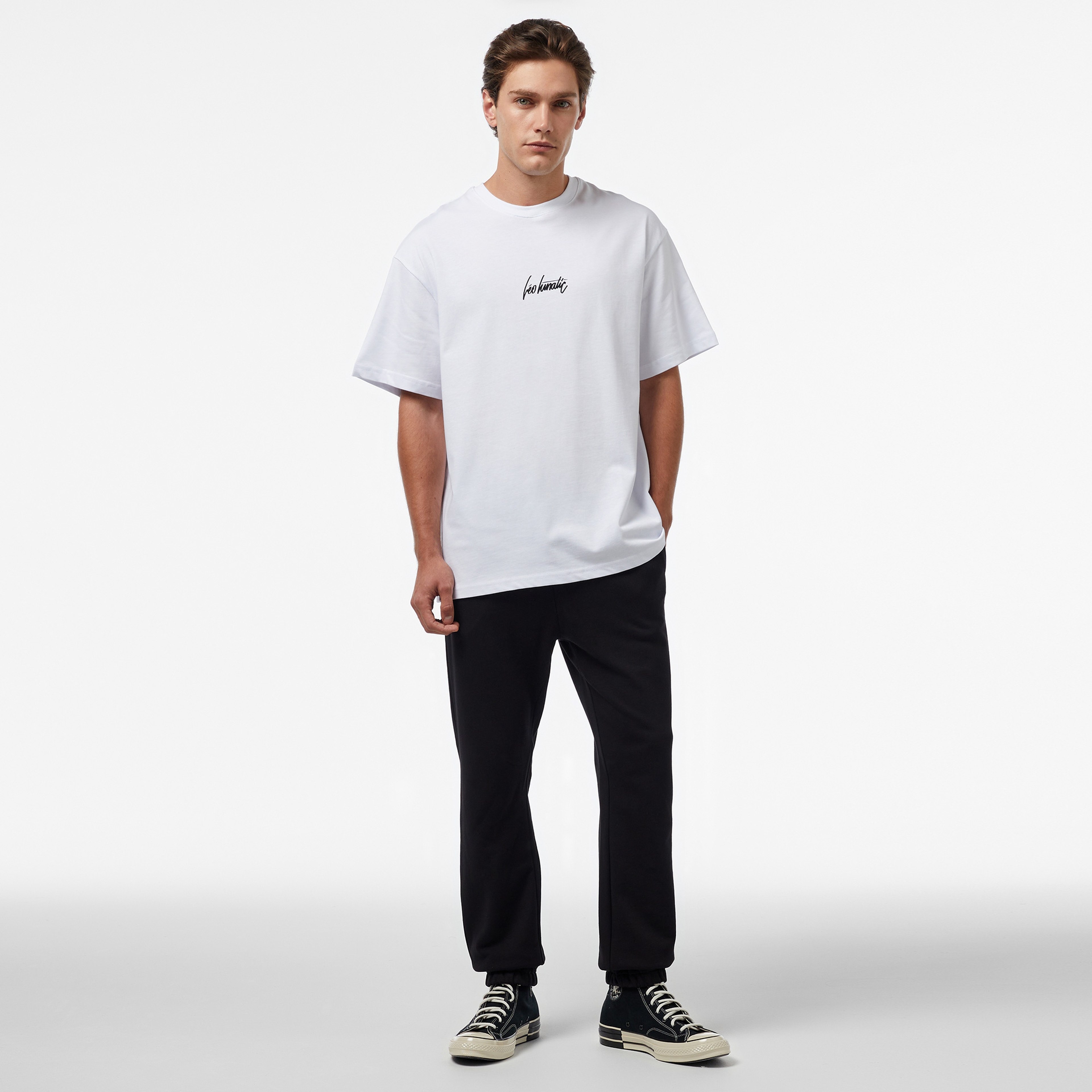 Leo Panda Unisex Beyaz T-Shirt