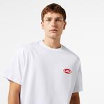 Leo Spray Paint Unisex Beyaz T-Shirt