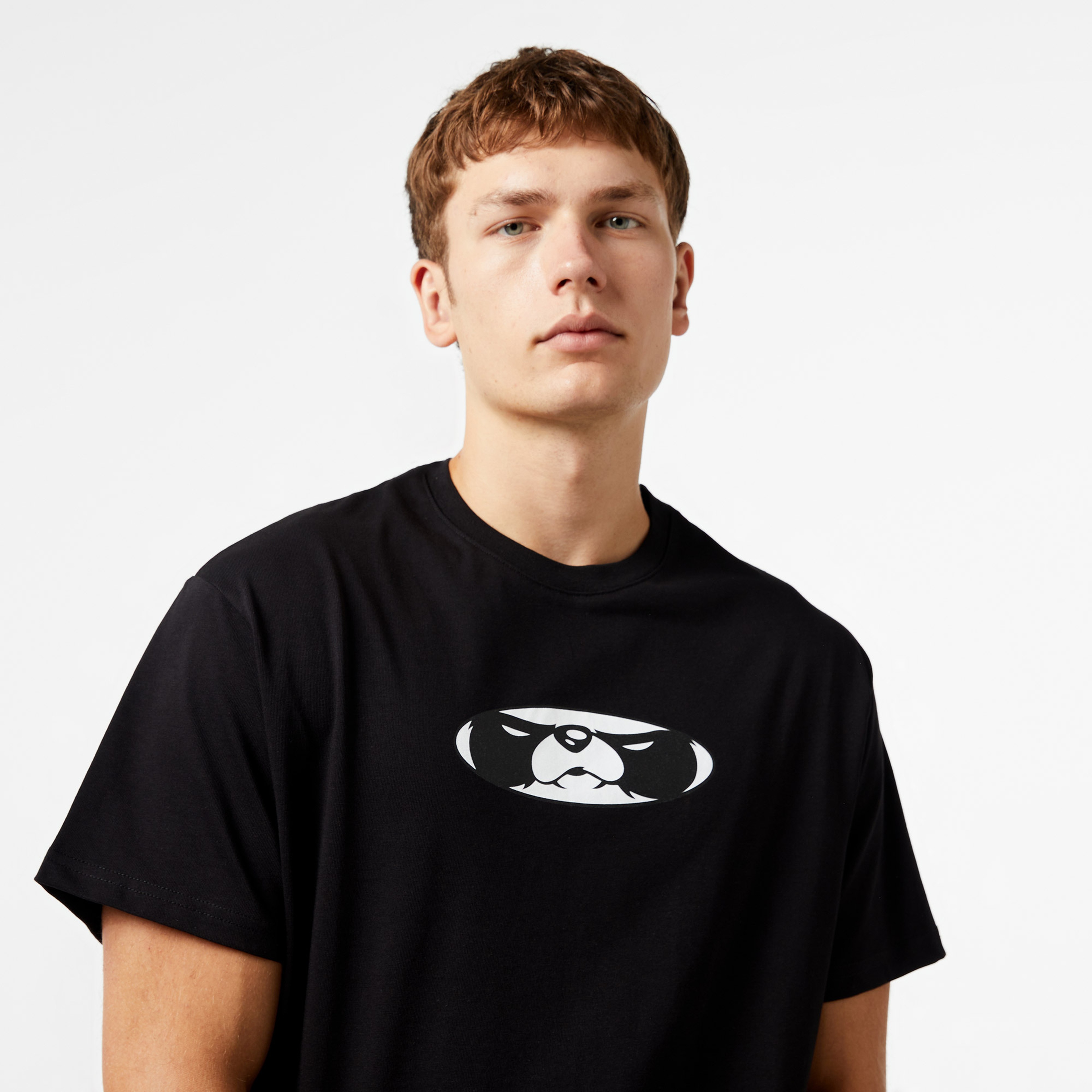 Leo Panda Unisex Siyah T-Shirt