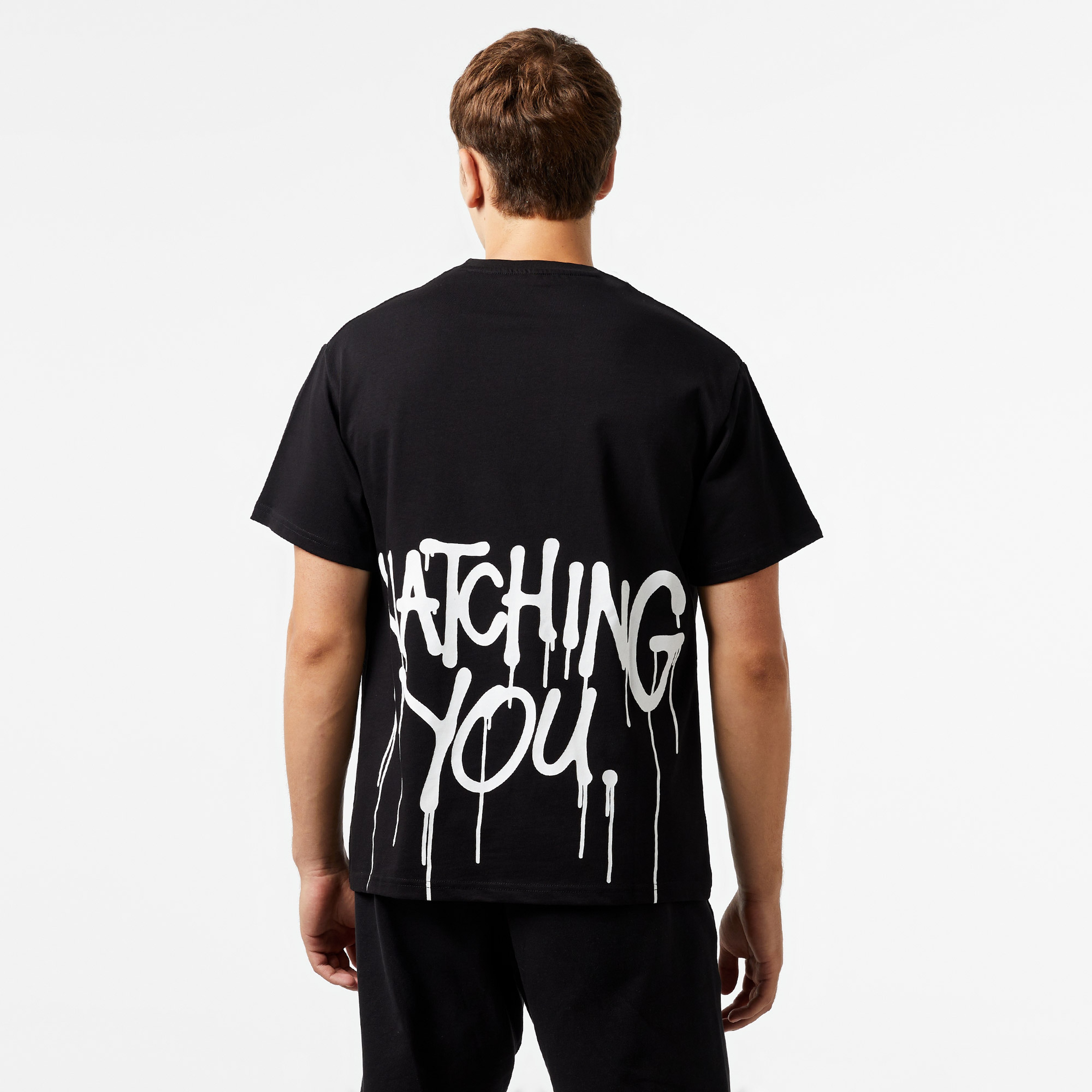 Leo Panda Unisex Siyah T-Shirt