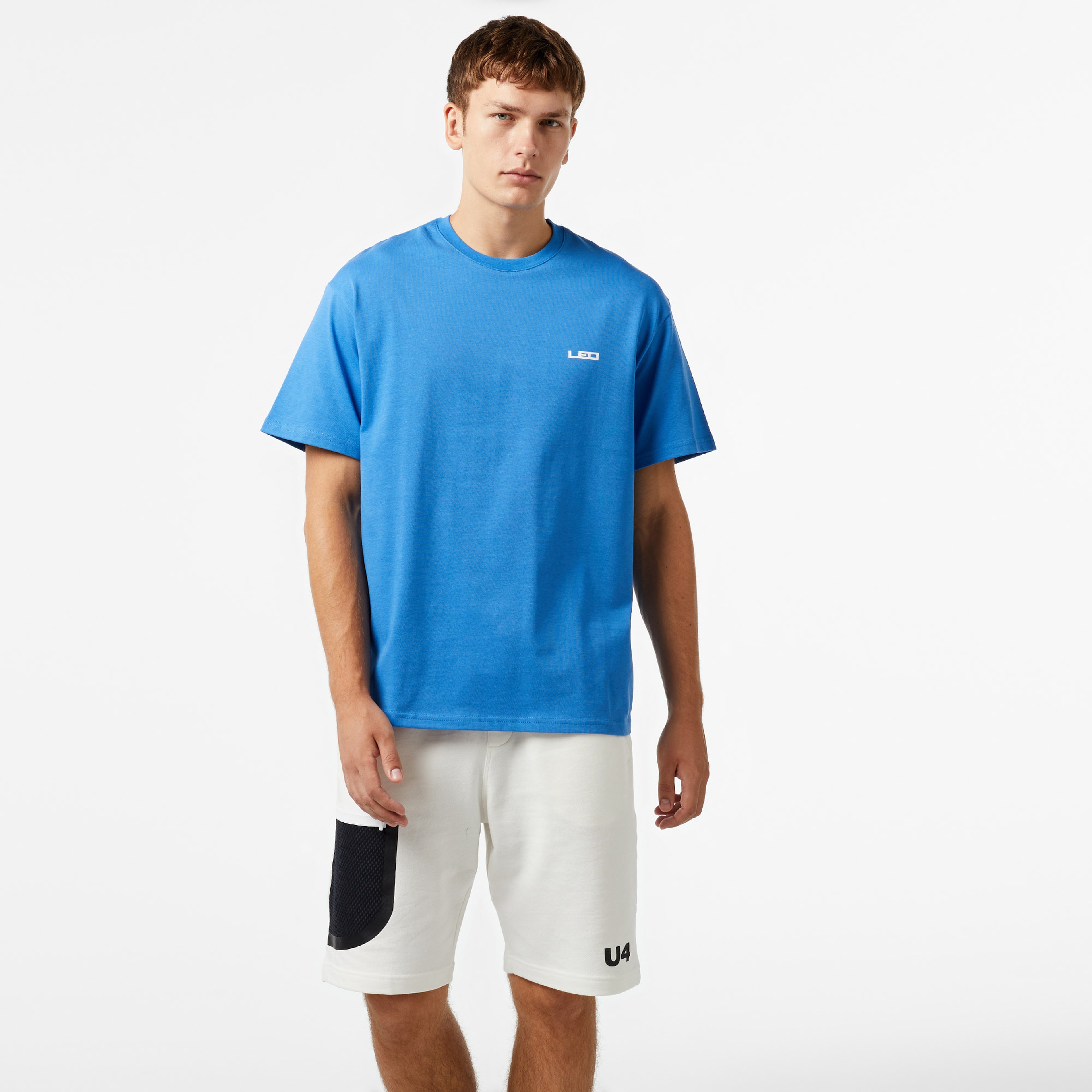 Leo Logo Erkek Mavi T-Shirt