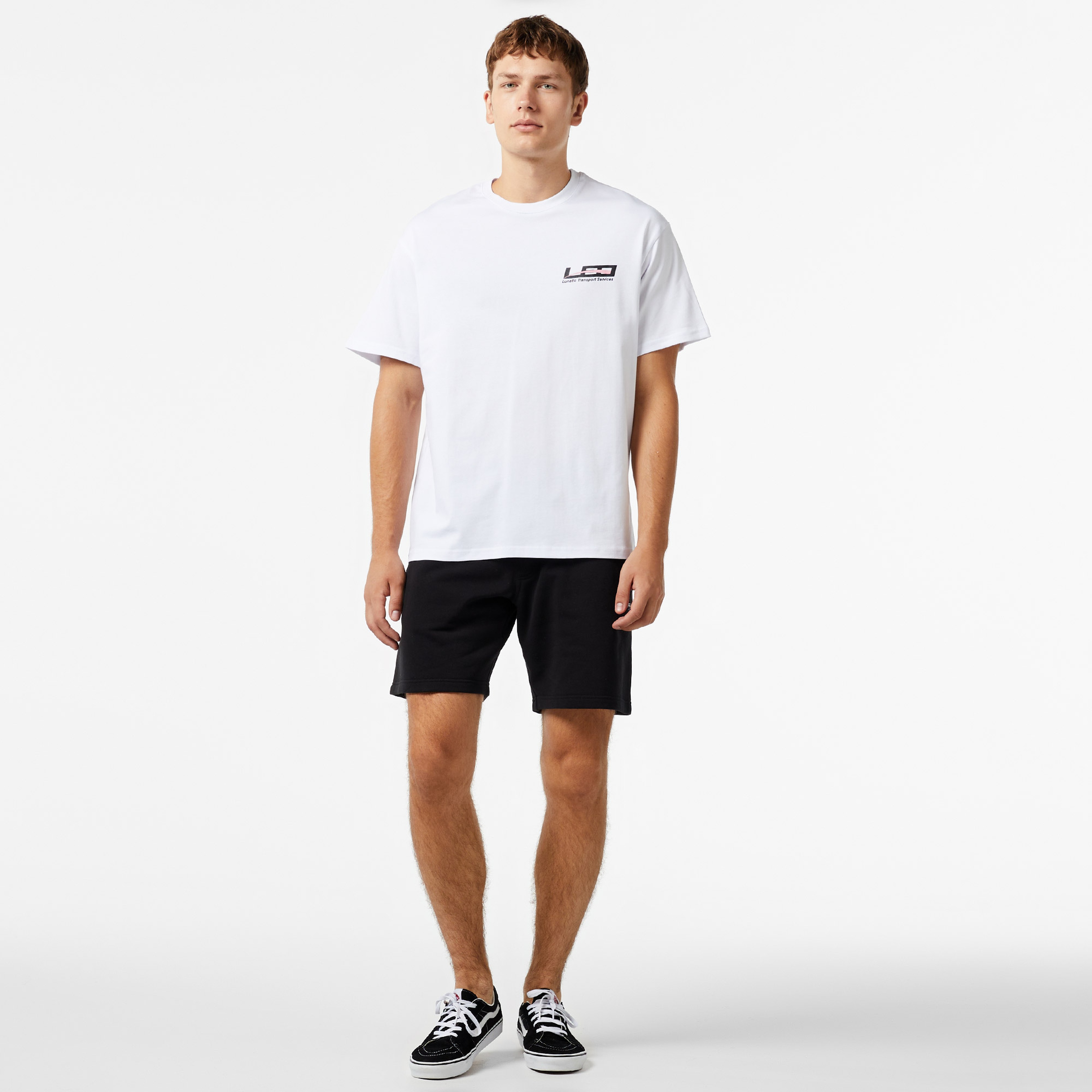 Leo Lunatic Trasnport Service Unisex Beyaz T-Shirt