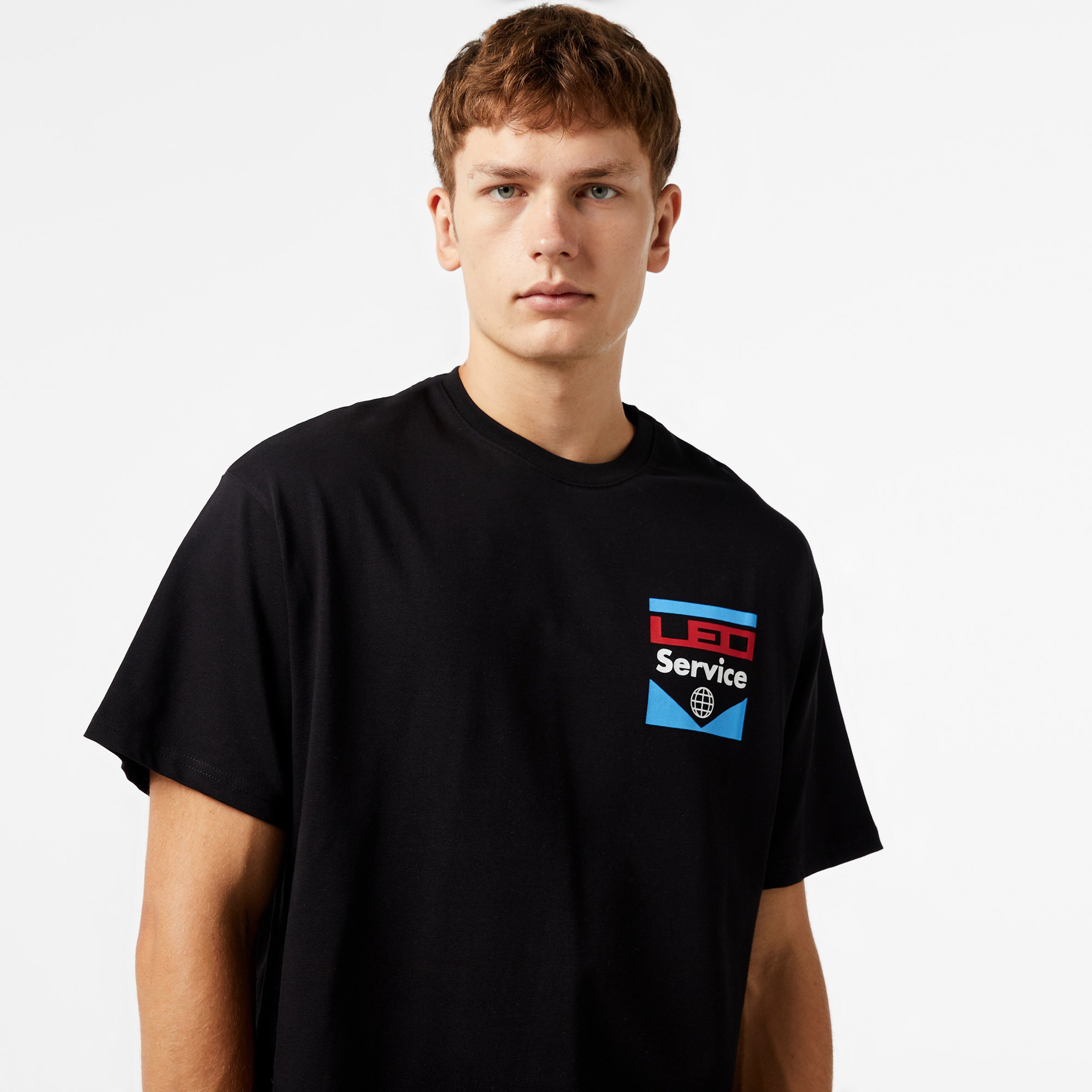 Leo Service Erkek Siyah T-Shirt