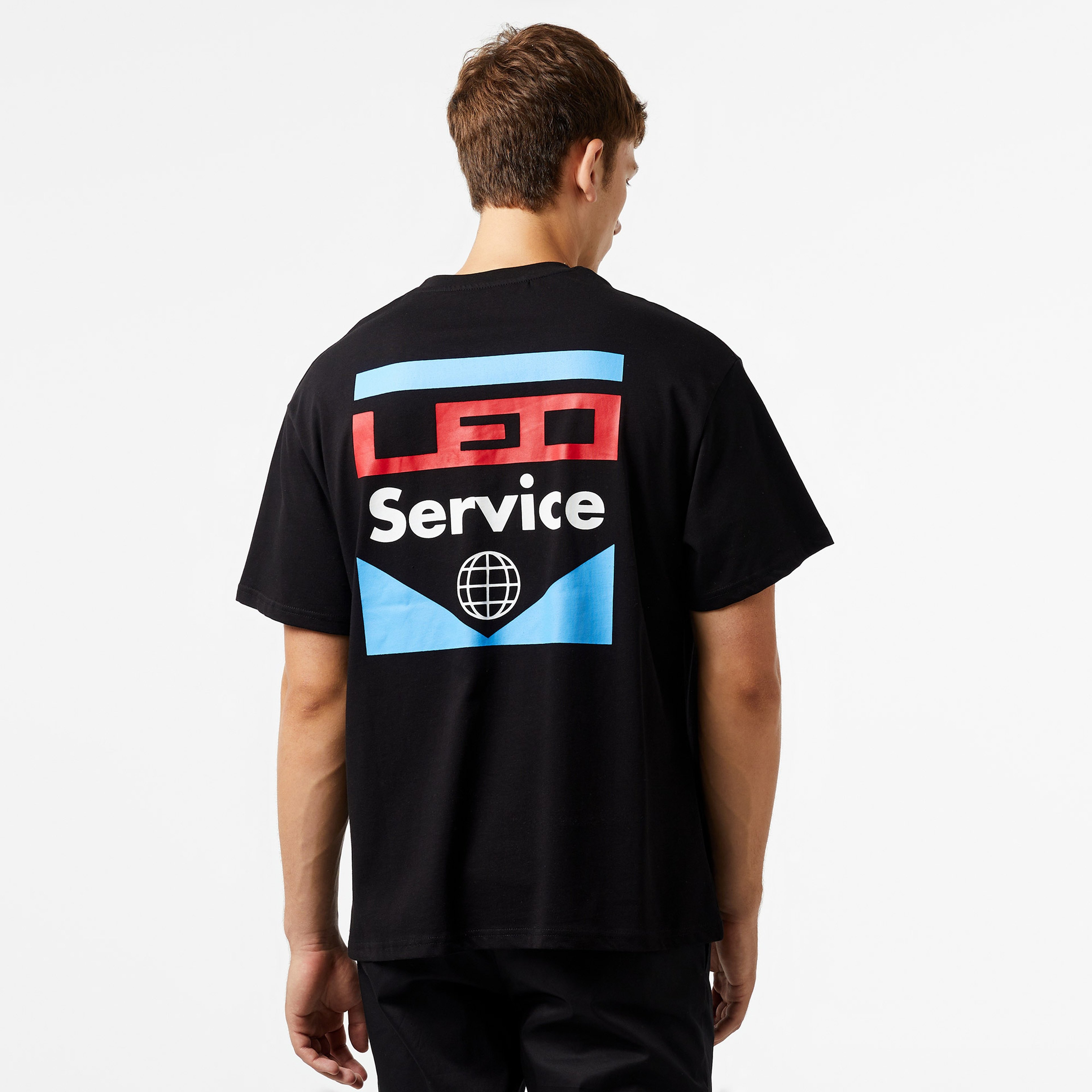 Leo Service Erkek Siyah T-Shirt