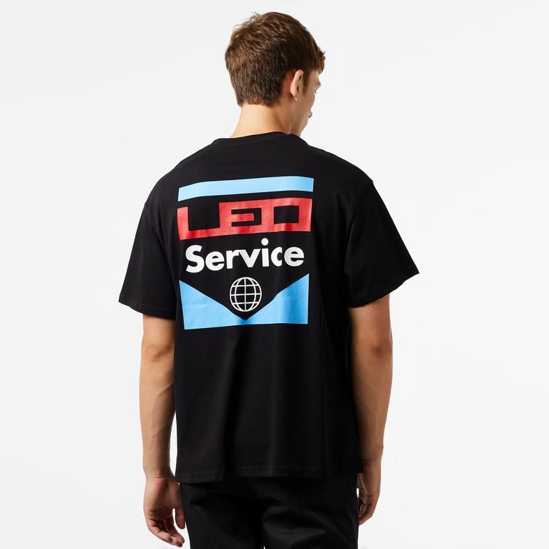 Leo Service Erkek Siyah T-Shirt