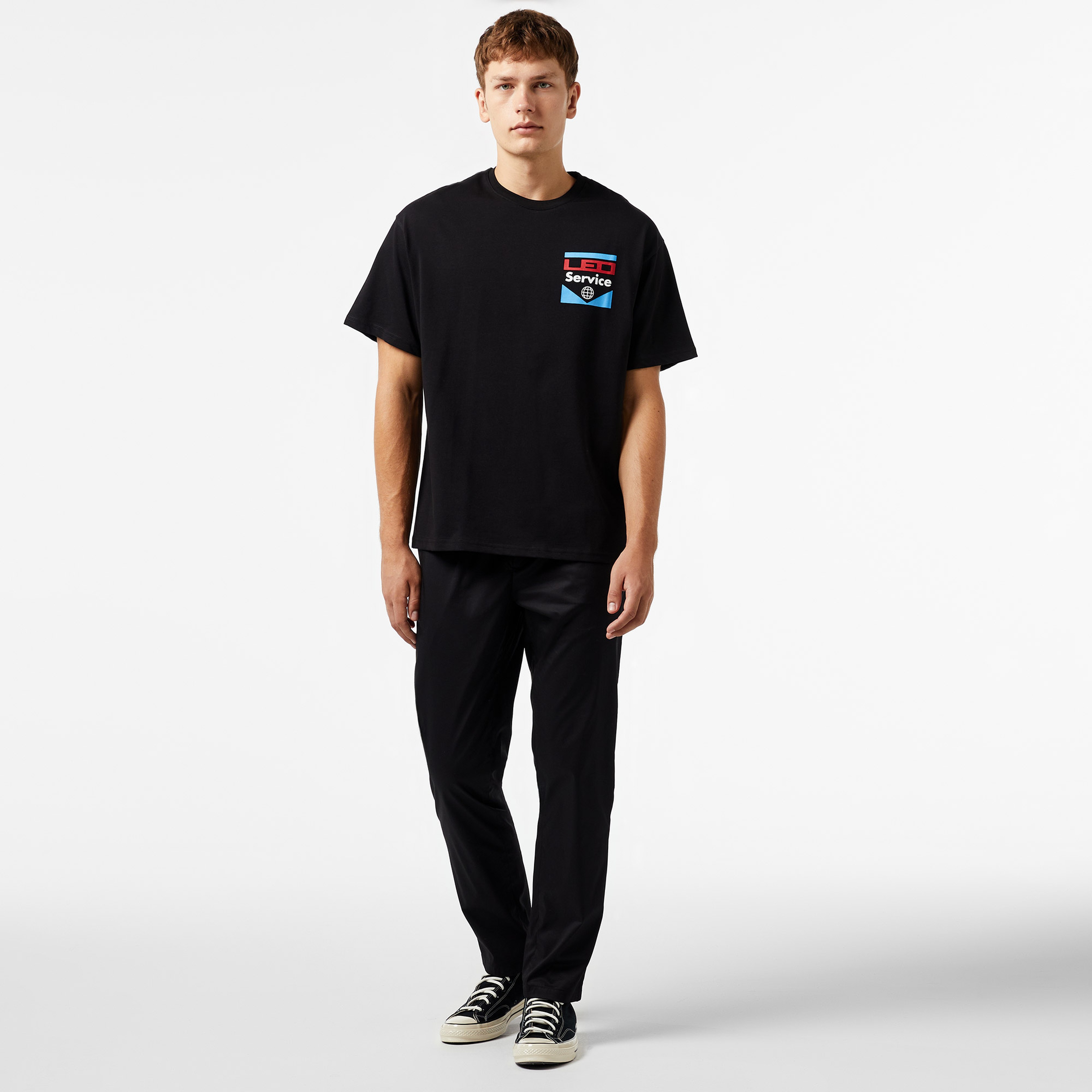 Leo Service Erkek Siyah T-Shirt