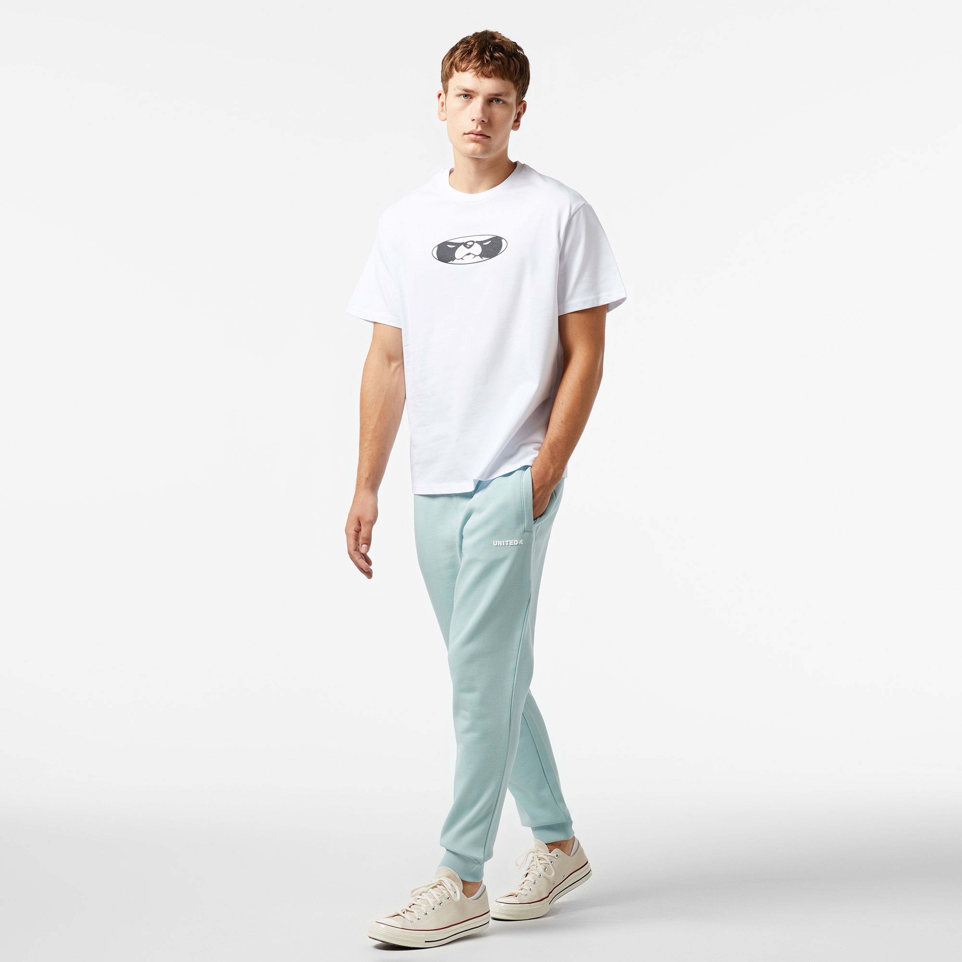 Leo Panda Unisex Beyaz T-Shirt