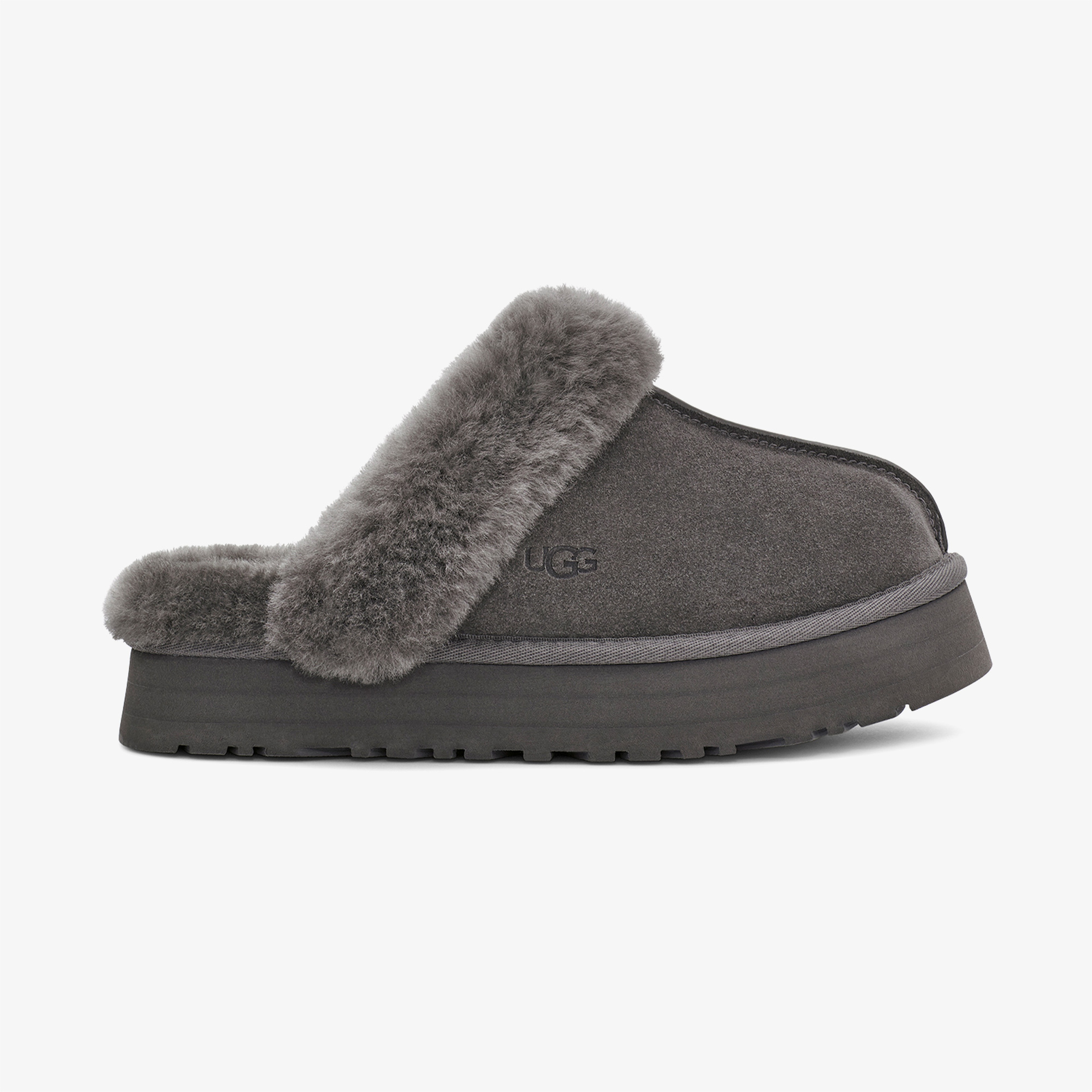 UGG Disquette Charcoal Kadın Gri Terlik