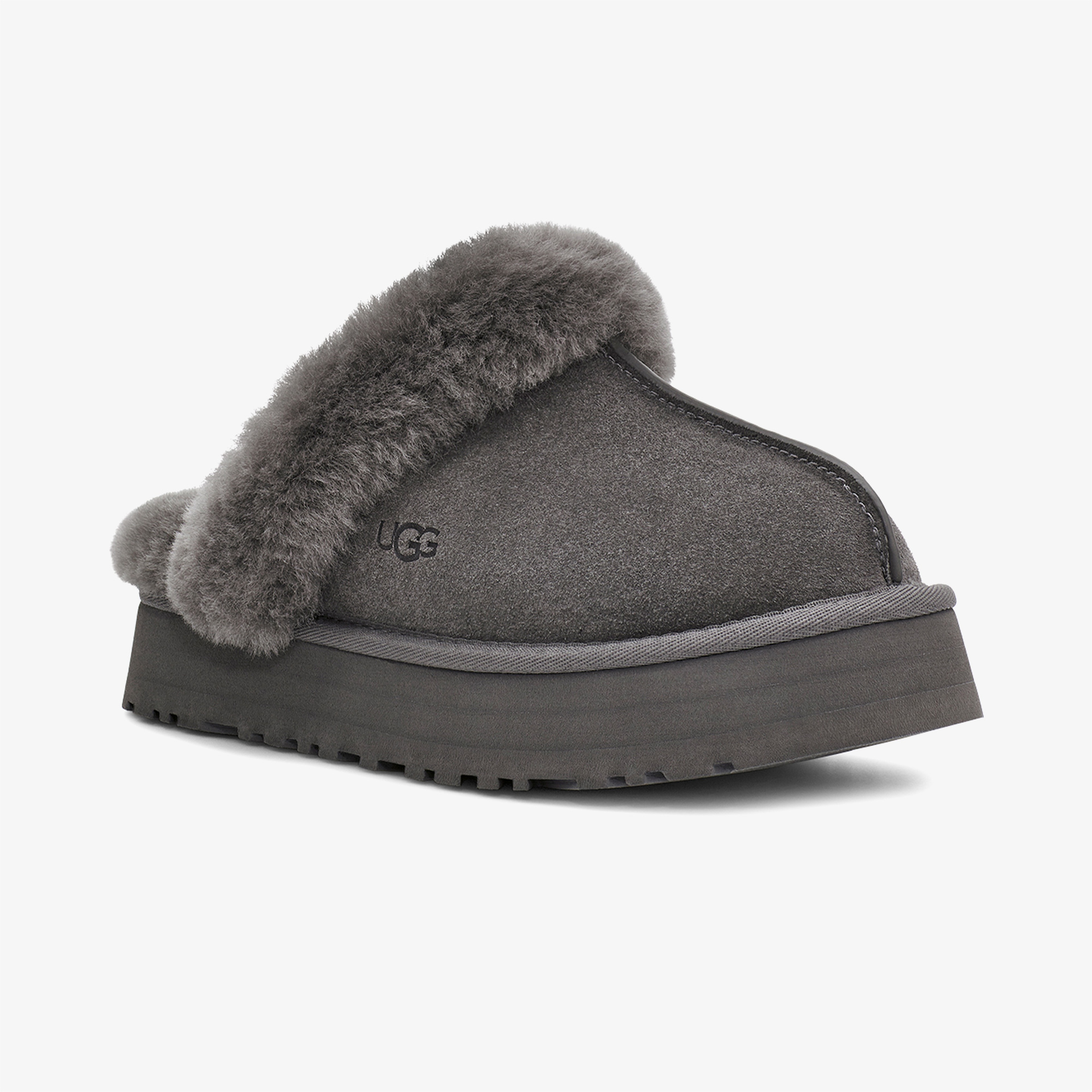 UGG Disquette Charcoal Kadın Gri Terlik