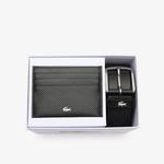 Elegance Erkek Deri 2'li Siyah Hediye Seti