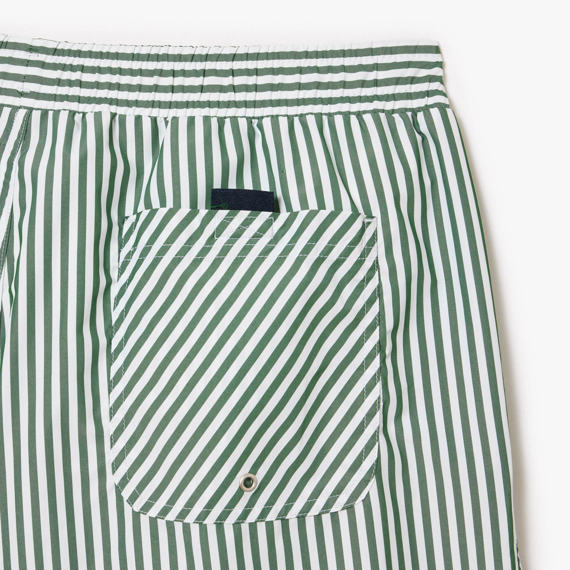 Lacoste Erkek Çizgili Yeşil Mayo ŞortMMH6781| Occasion