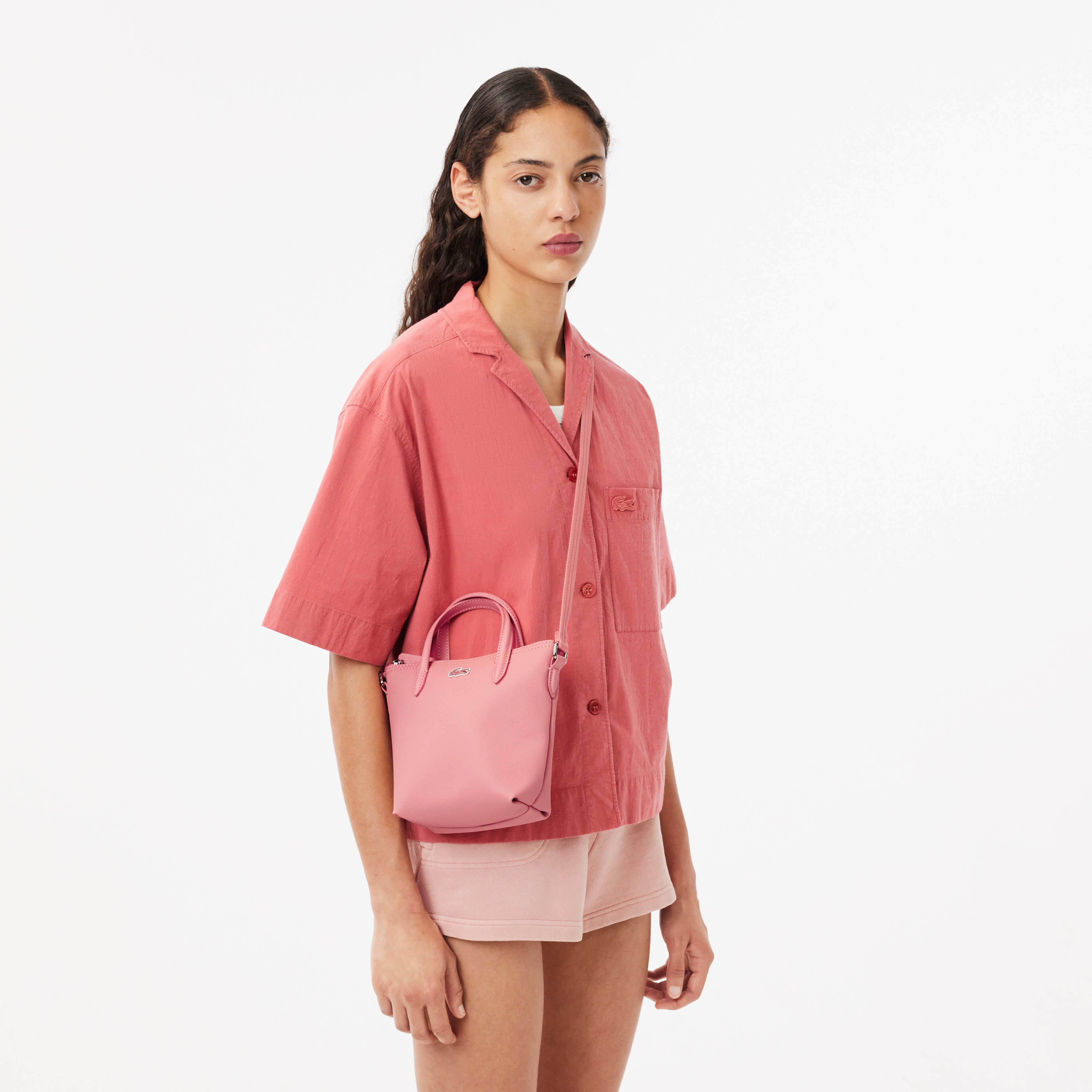 L.12.12 Kadın Pembe Omuz Çantası