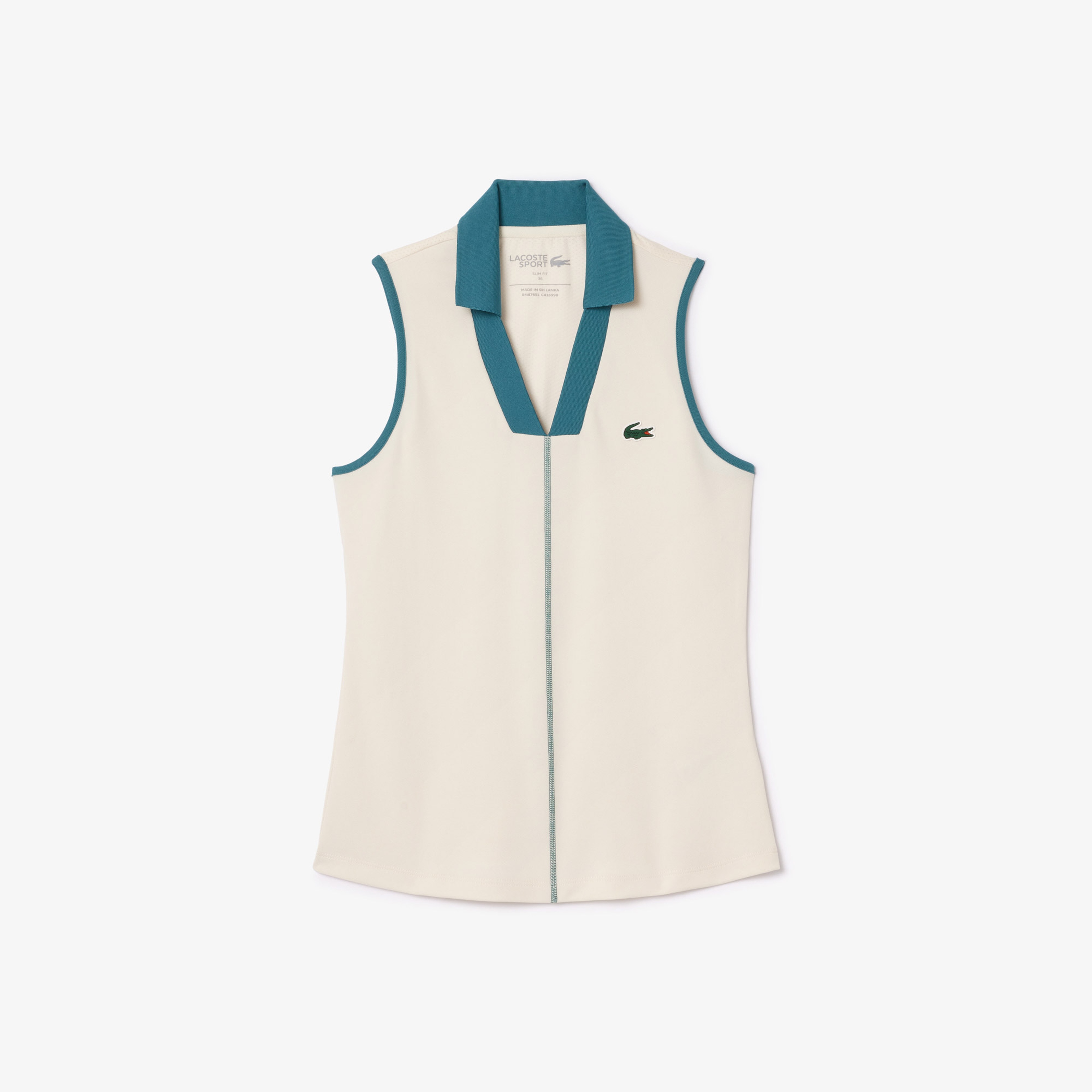 Kadın Slim Fit Beyaz Polo