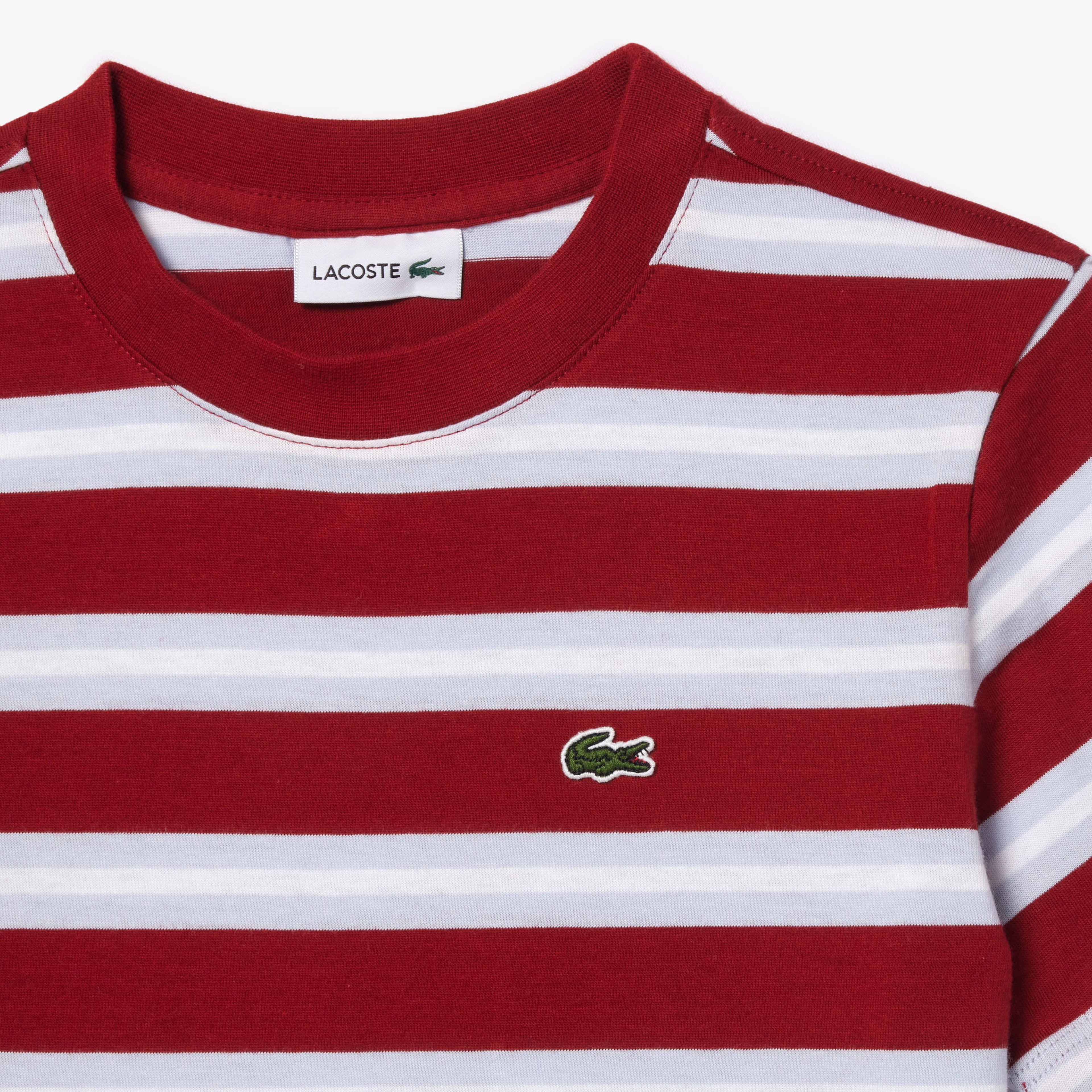 Çocuk Bisiklet Yaka Çizgili Kırmızı T-Shirt