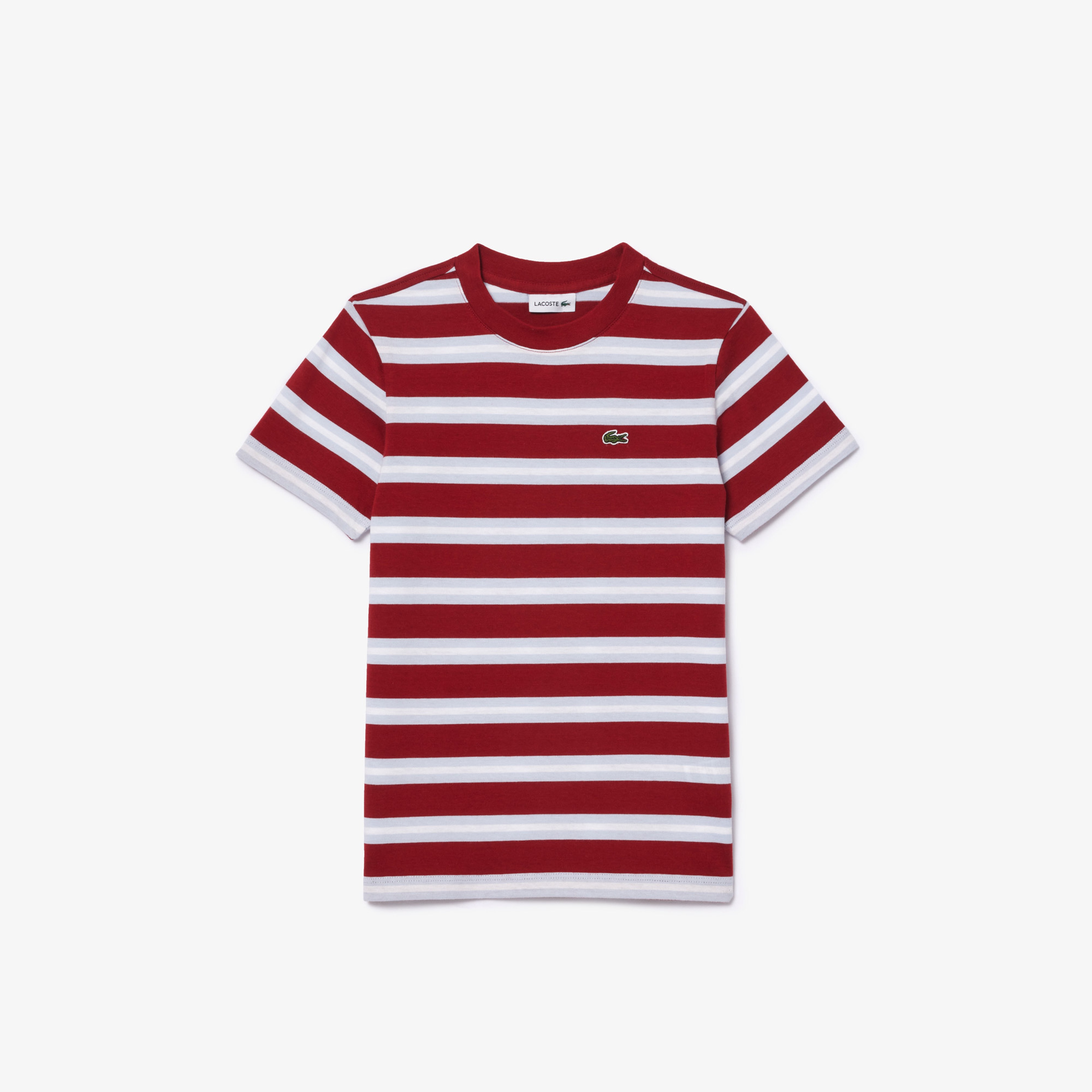 Çocuk Bisiklet Yaka Çizgili Kırmızı T-Shirt