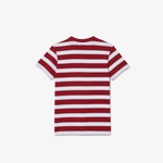 Çocuk Bisiklet Yaka Çizgili Kırmızı T-Shirt