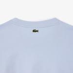 Kadın Relaxed Fit Bisiklet Yaka Mavi T-Shirt