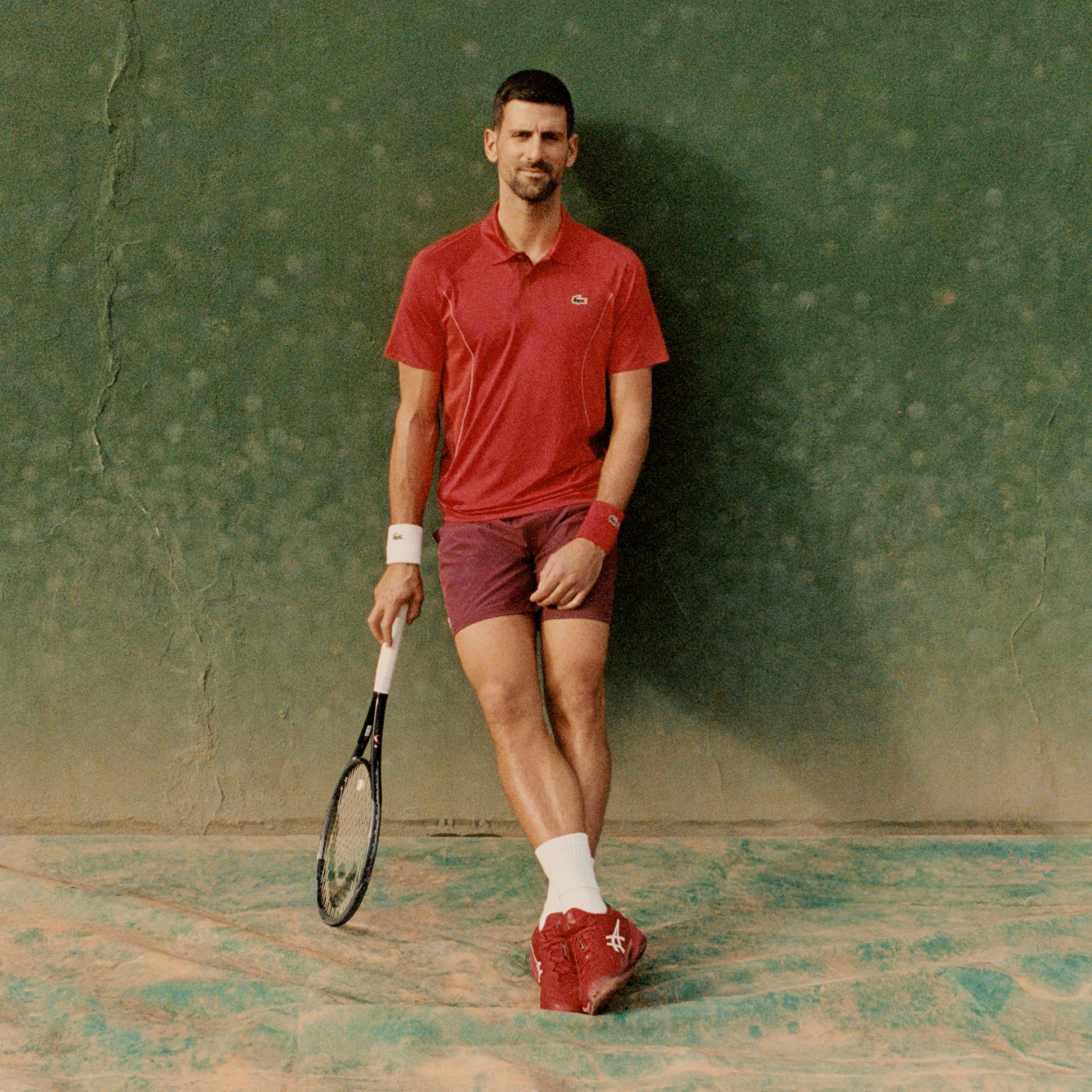SPORT x Novak Djokovic Erkek Regular Fit Kırmızı Polo