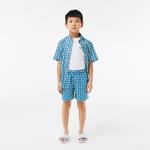 Monogram Erkek Çocuk Baskılı Renkli Mayo Şort