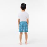 Monogram Erkek Çocuk Baskılı Renkli Mayo Şort