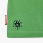 Roland Garros Unisex Regular Fit Bisiklet Yaka Baskılı Yeşil T-Shirt