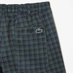 Erkek Straight Fit Chino Renkli Ekose Pantolon