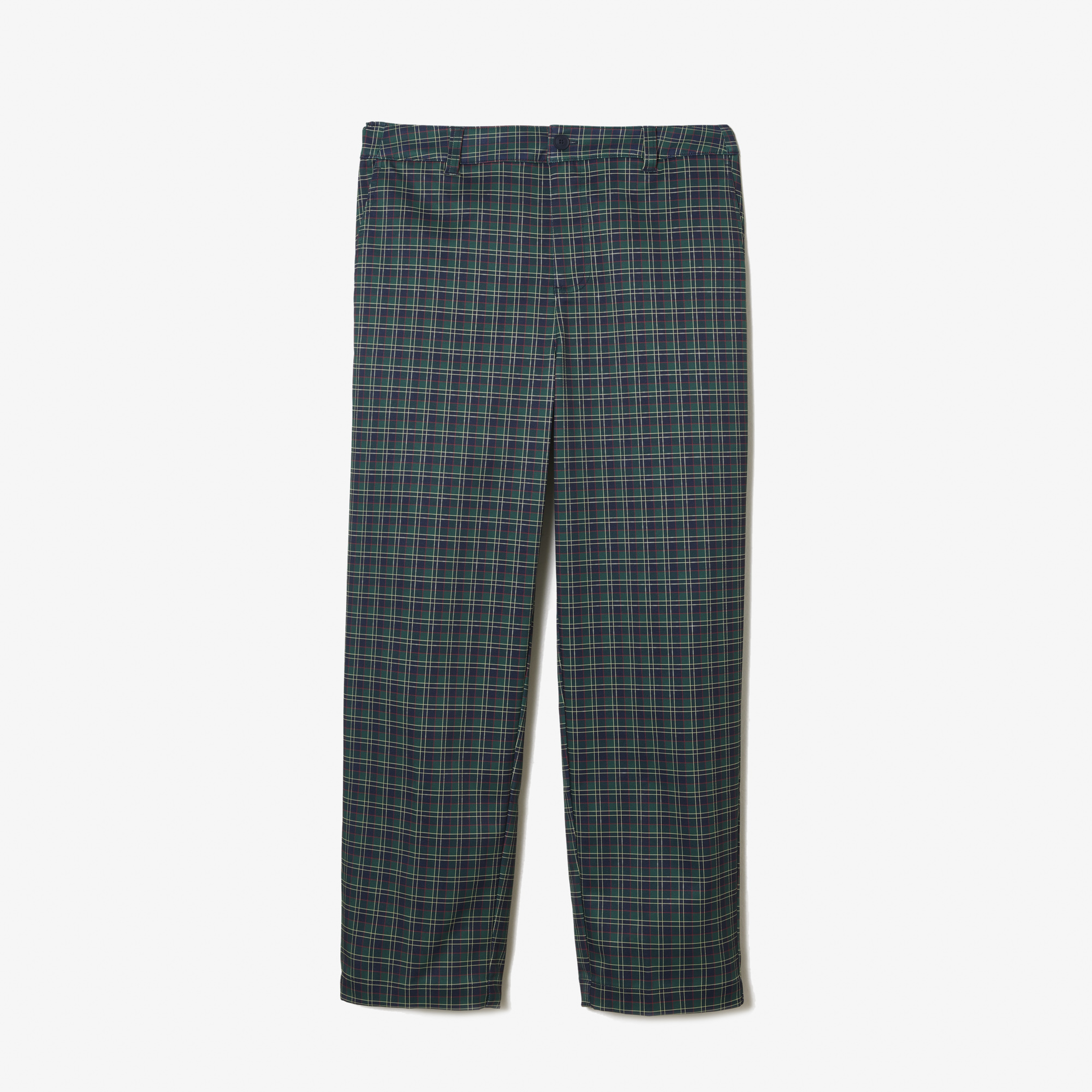 Erkek Straight Fit Chino Renkli Ekose Pantolon