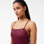 Kadın Monogram Bordo Mayo