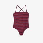 Kadın Monogram Bordo Mayo